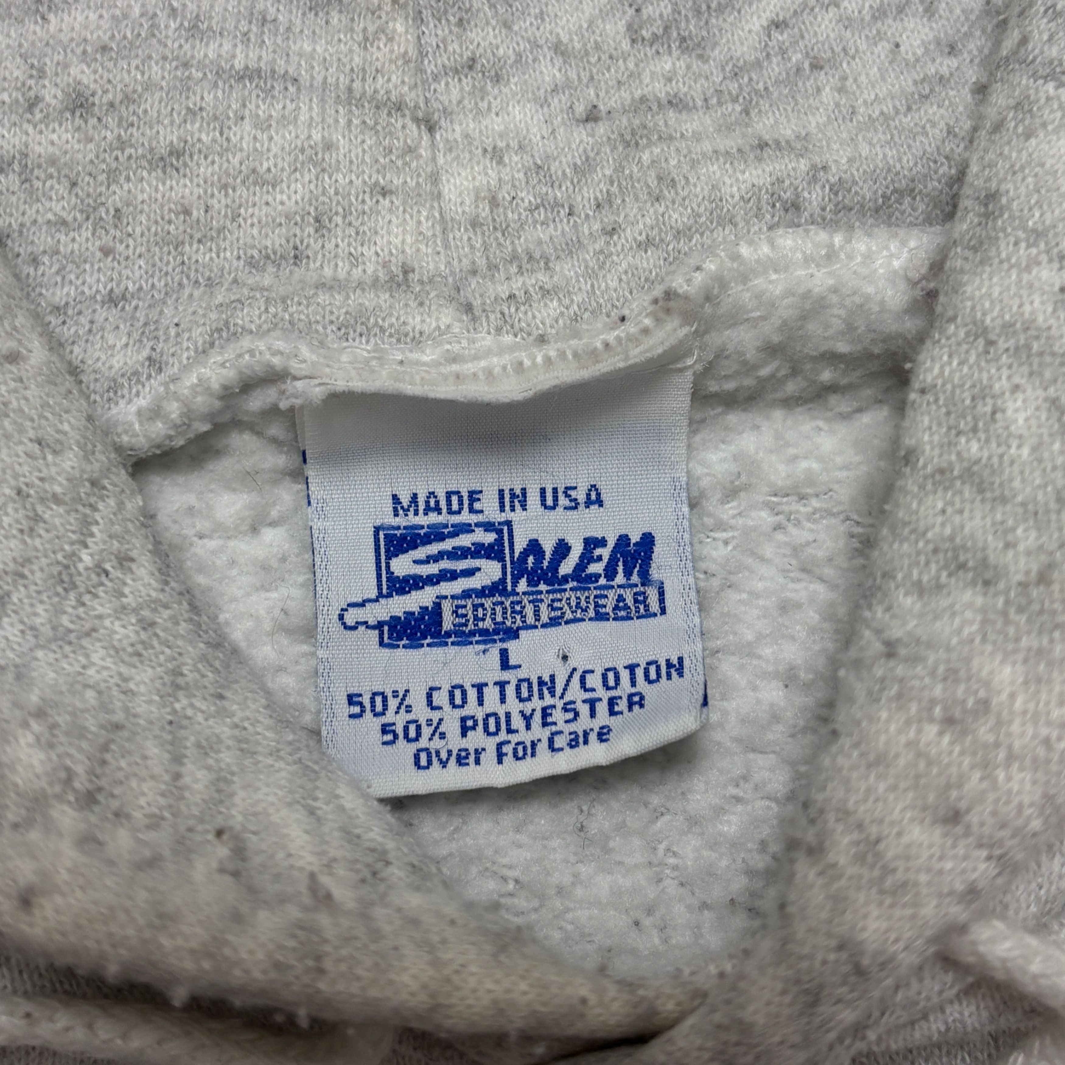 Vintage Vintage Blank Hoodie Gray 90s Salem Sportswear Made In Usa Size US L / EU 52-54 / 3 - 6 Thumbnail