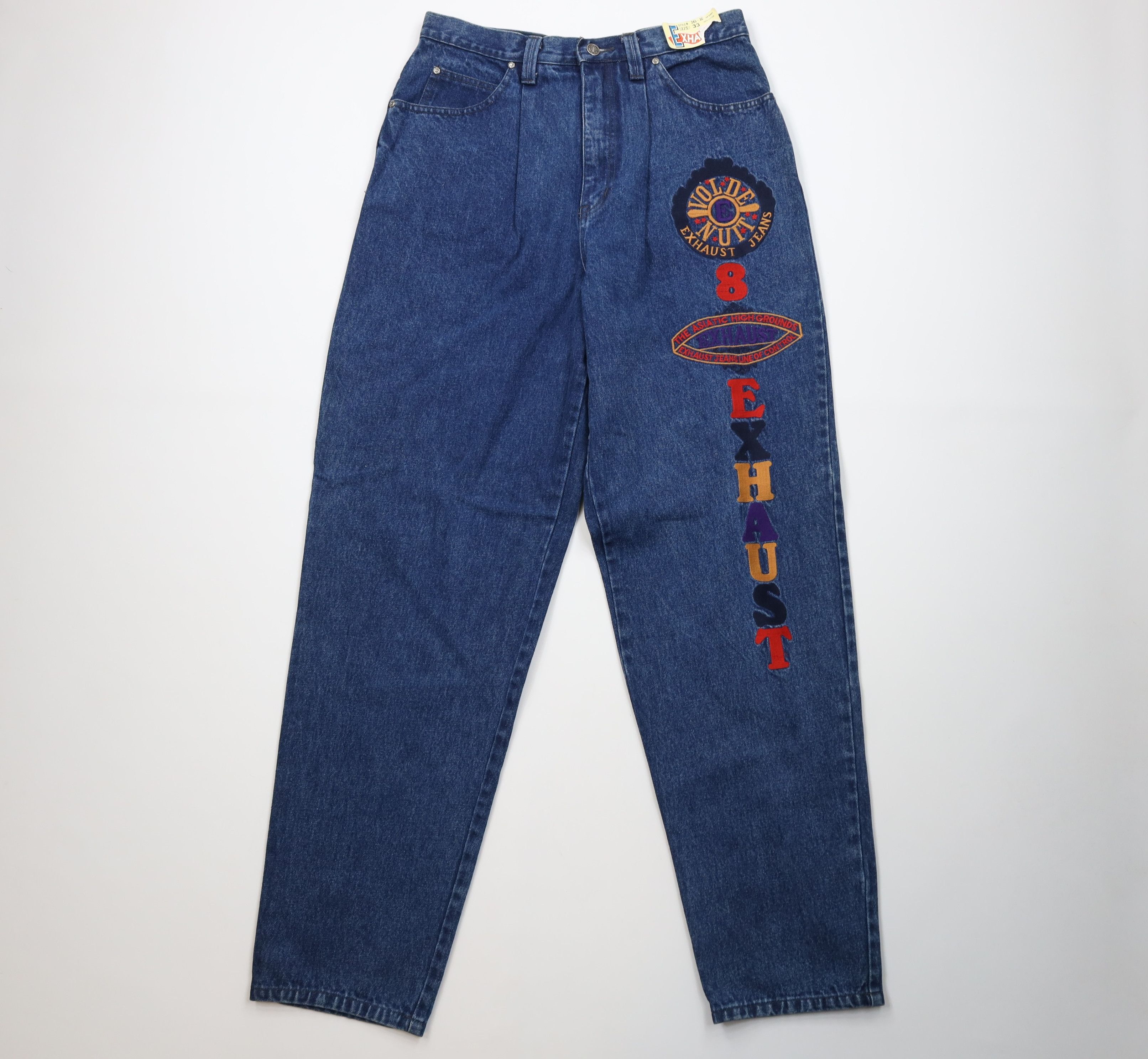 Vintage Deadstock Vintage 90s Streetwear Skateboard Jeans 8 Ball Size US 33 - 1 Thumbnail