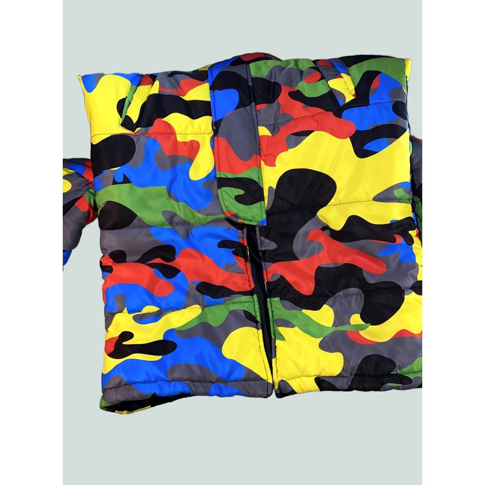 AMO FILTHY WEALTH CLOTHING CAMO JACKET Oversized Trench Coat Men S Multicolor Camouflage Extended Size S Size US S / EU 44-46 / 1 - 1 Thumbnail