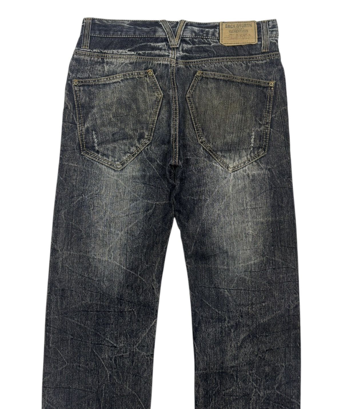Hysteric Glamour × Tornado Mart RARE VINTAGE JAPANESE BACK & FORTH DISTRESSED DENIM JEANS Size US 32 / EU 48 - 4 Thumbnail