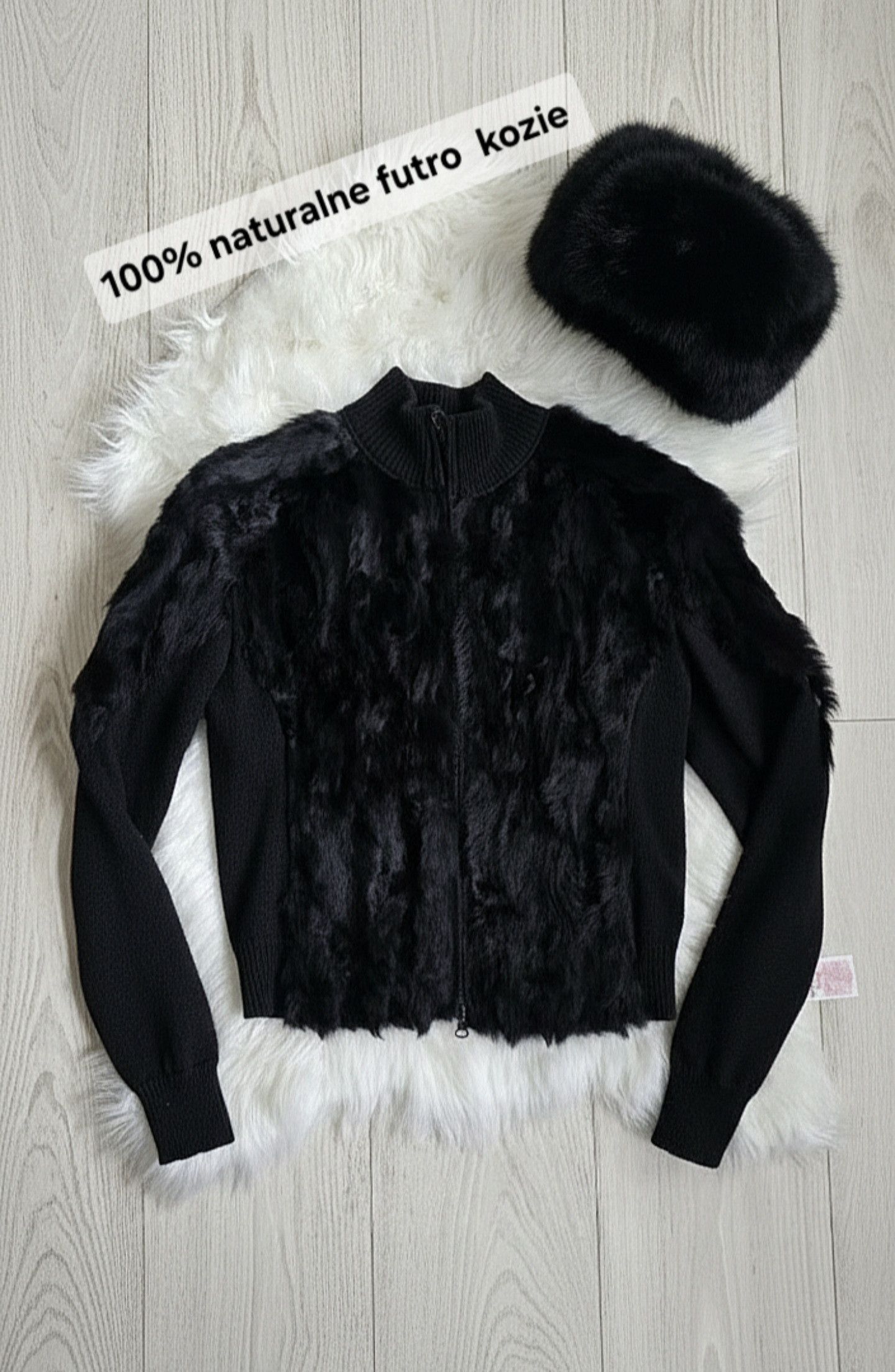 Other Short jacket made of natural goat fur - Creton Size S / US 4 / IT 40 - 1 Thumbnail