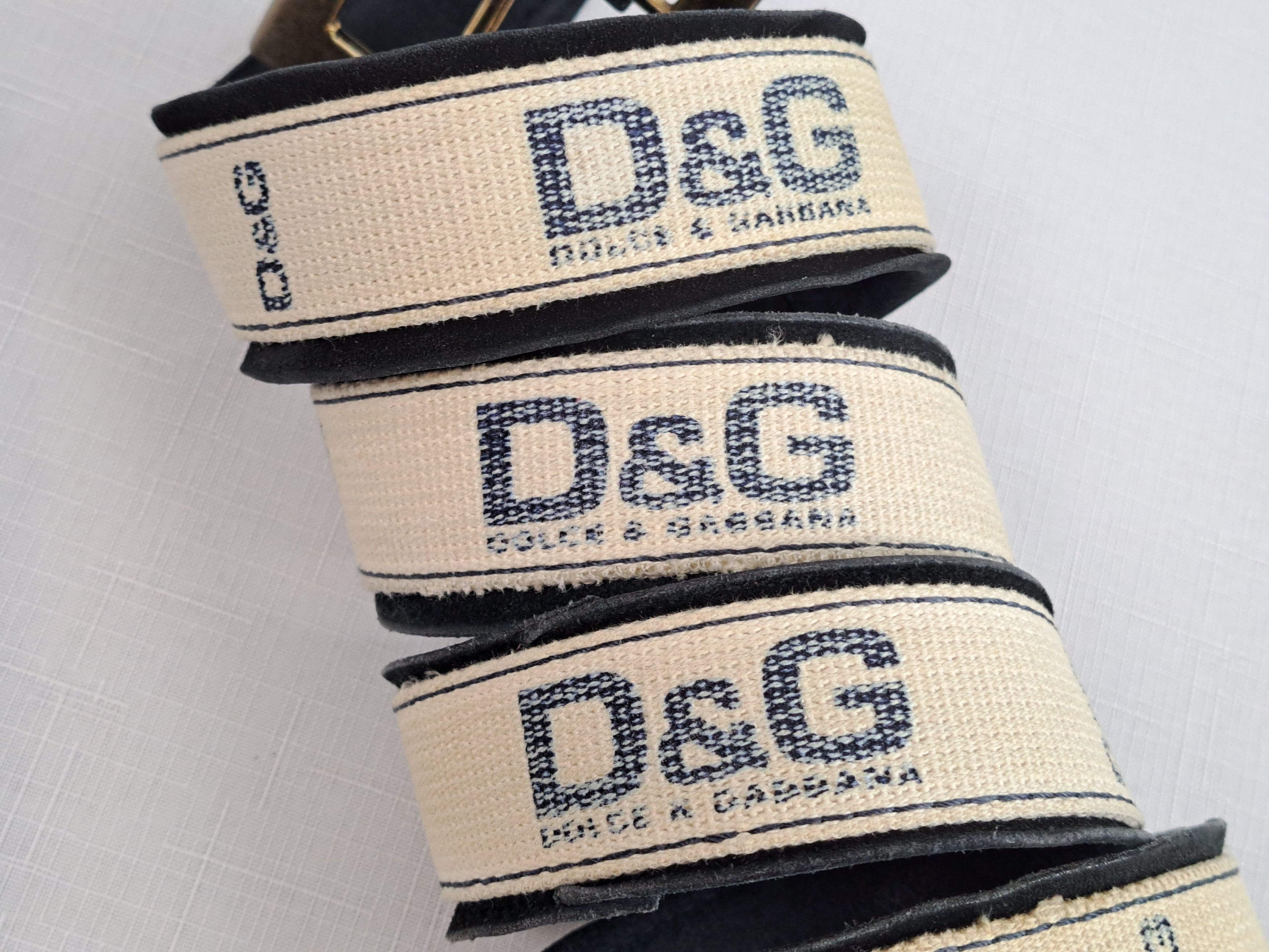 Dolce & Gabbana × Vintage Vintage Dolce&Gabbana textile/leather belt. Size 105 Size ONE SIZE - 4 Thumbnail
