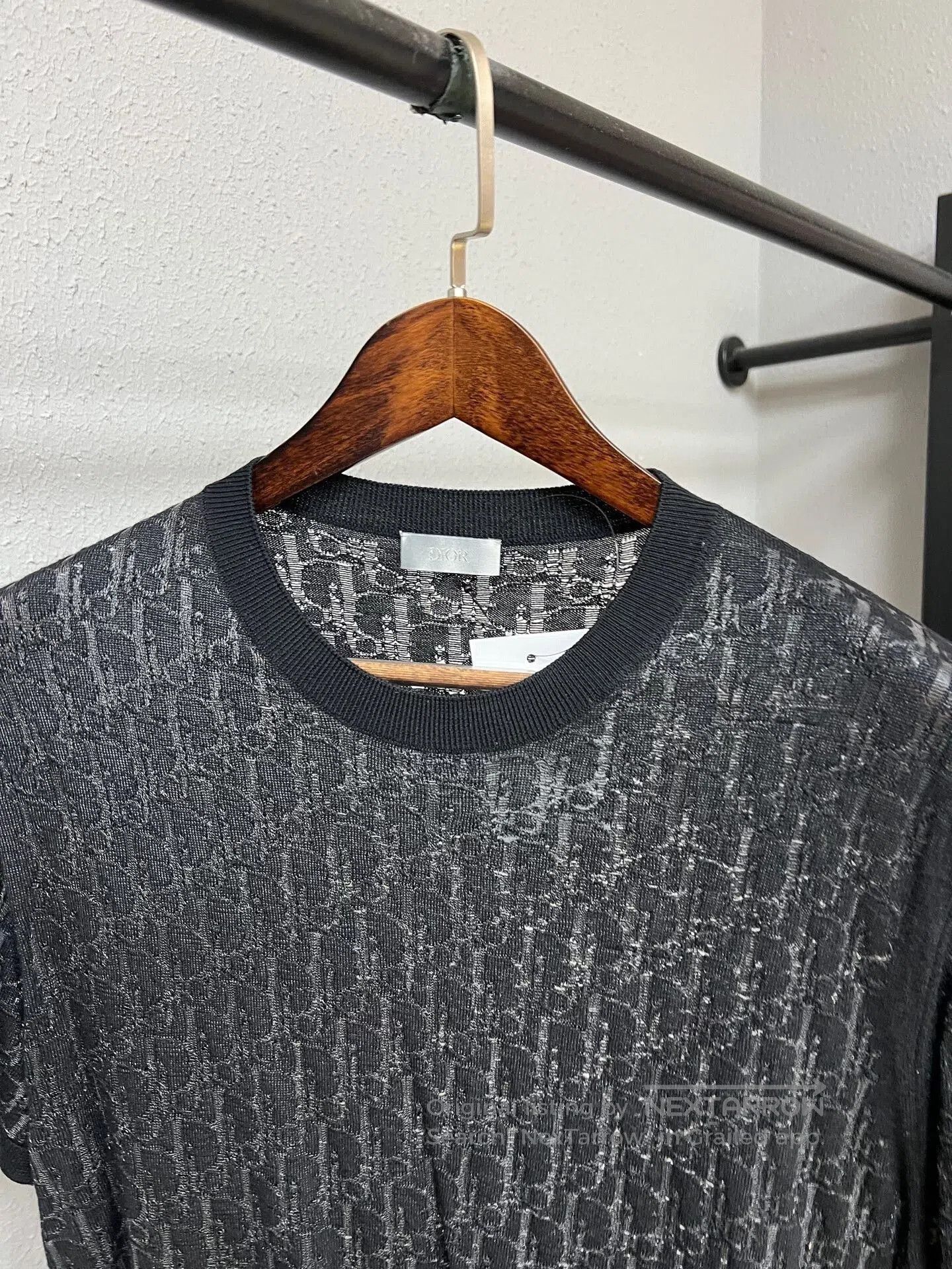 Dior dior black sheer wool short sleeve top. Size US L / EU 52-54 / 3 - 3 Thumbnail