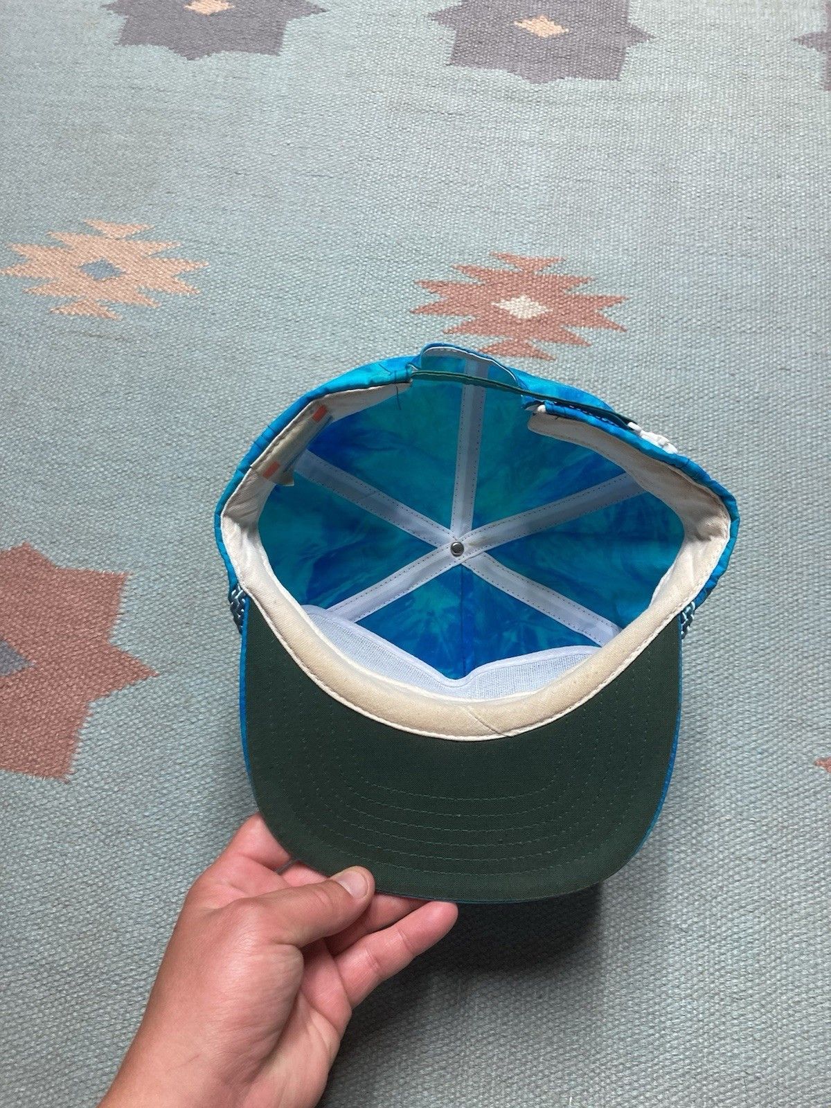 Vintage Strapback hat zipper electrocom automation tie dye summer Size ONE SIZE - 6 Thumbnail