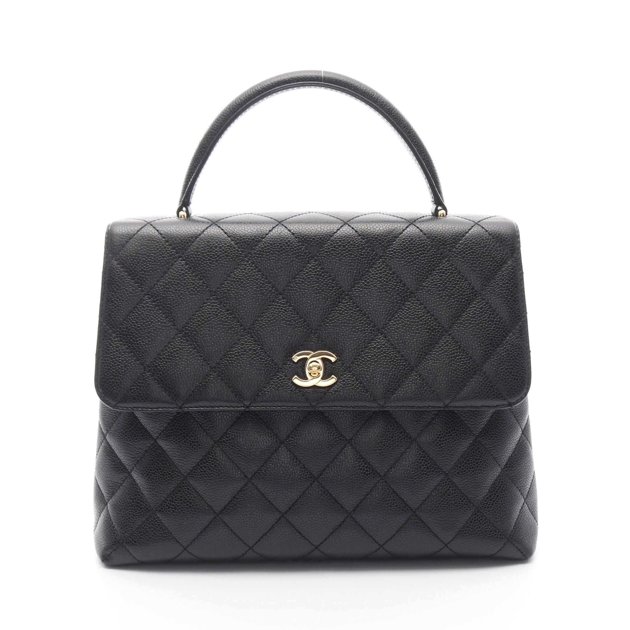 Chanel Chanel Matelasse Handbag Caviar Skin Black Gold Hardware Size ONE SIZE - 1 Thumbnail