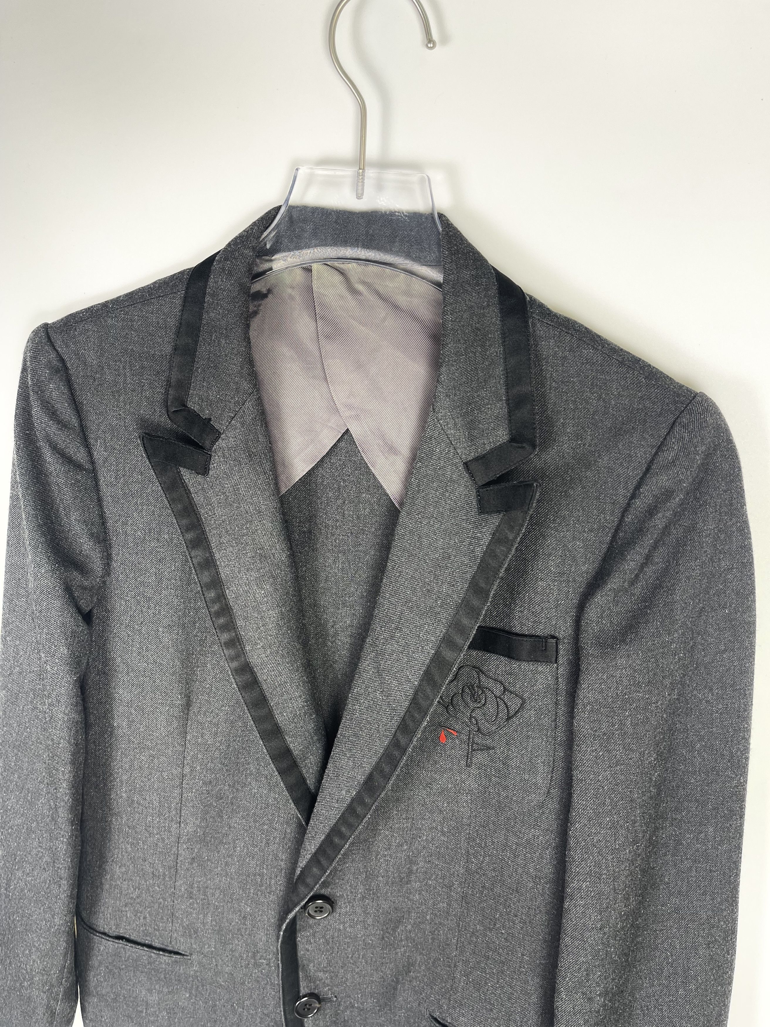 Undercover UNDERCOVER Embroidered Rose Blazer Size US M / EU 48-50 / 2 - 2 Thumbnail