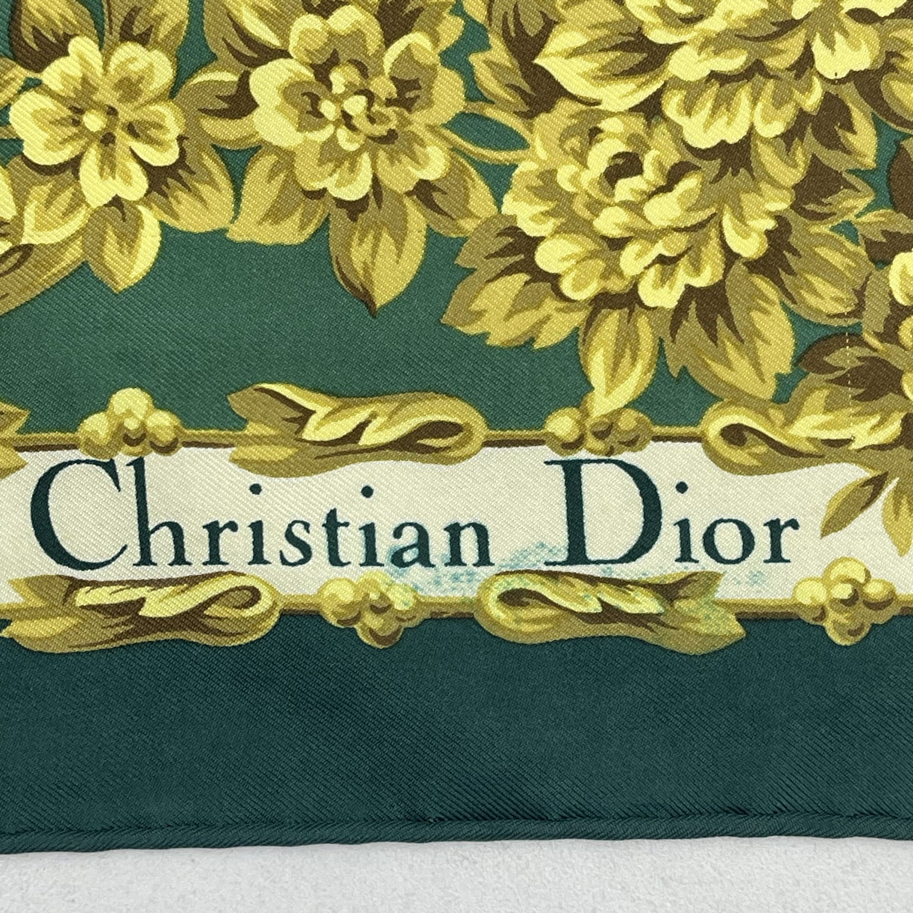 Christian Dior Monsieur Vintage Christian Dior Silk Scarf - S7031 Size ONE SIZE - 5 Thumbnail