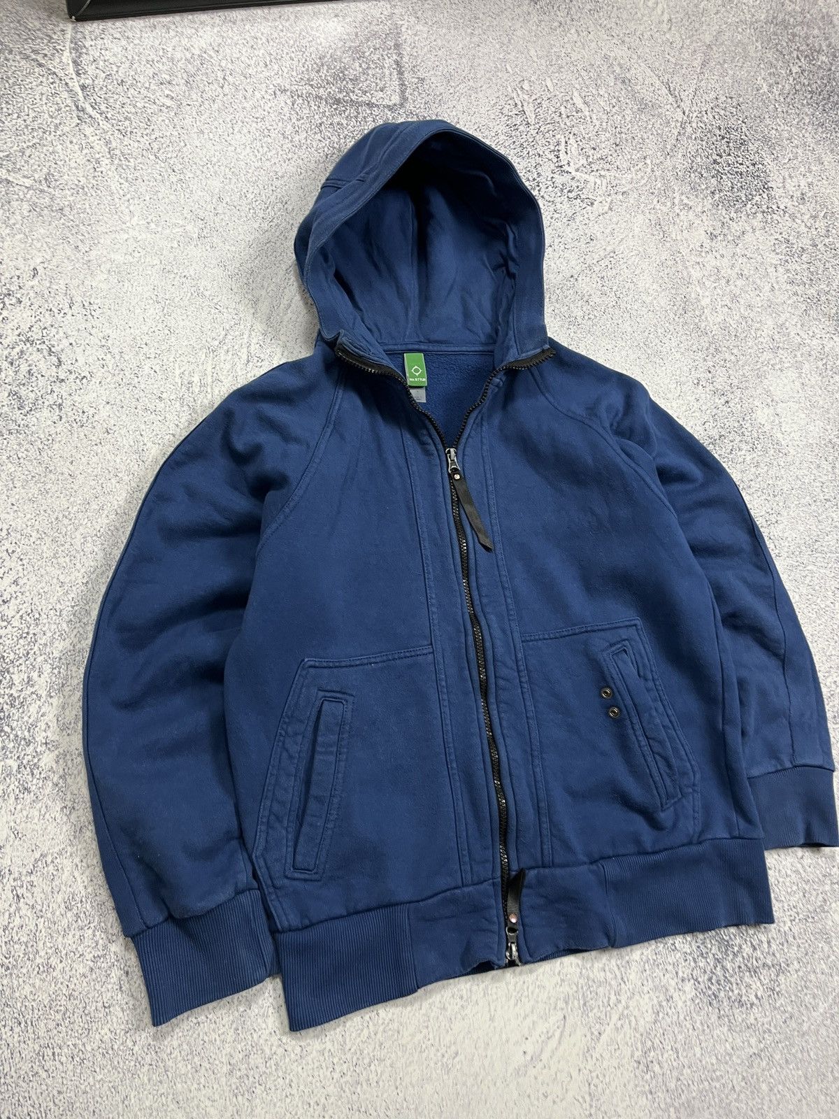 MA.STRUM × Vintage Vintage Ma.Strum Blue Zip Hoodie Size US S / EU 44-46 / 1 - 5 Thumbnail