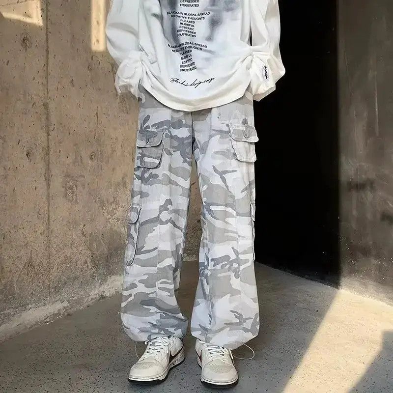 Japanese Brand Retro loose high street hip-hop camouflage jeans Size US 32 / EU 48 - 6 Thumbnail