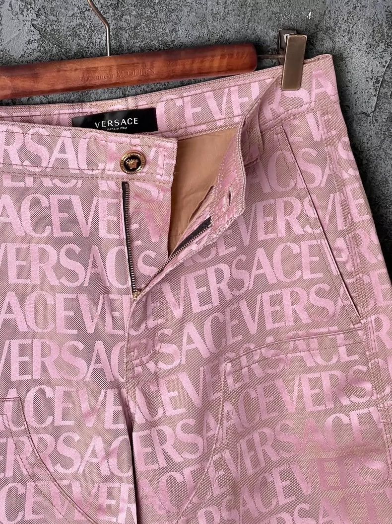 Versace Versace Casual shorts with letter embroidery Size 30" / US 8 / IT 44 - 4 Thumbnail