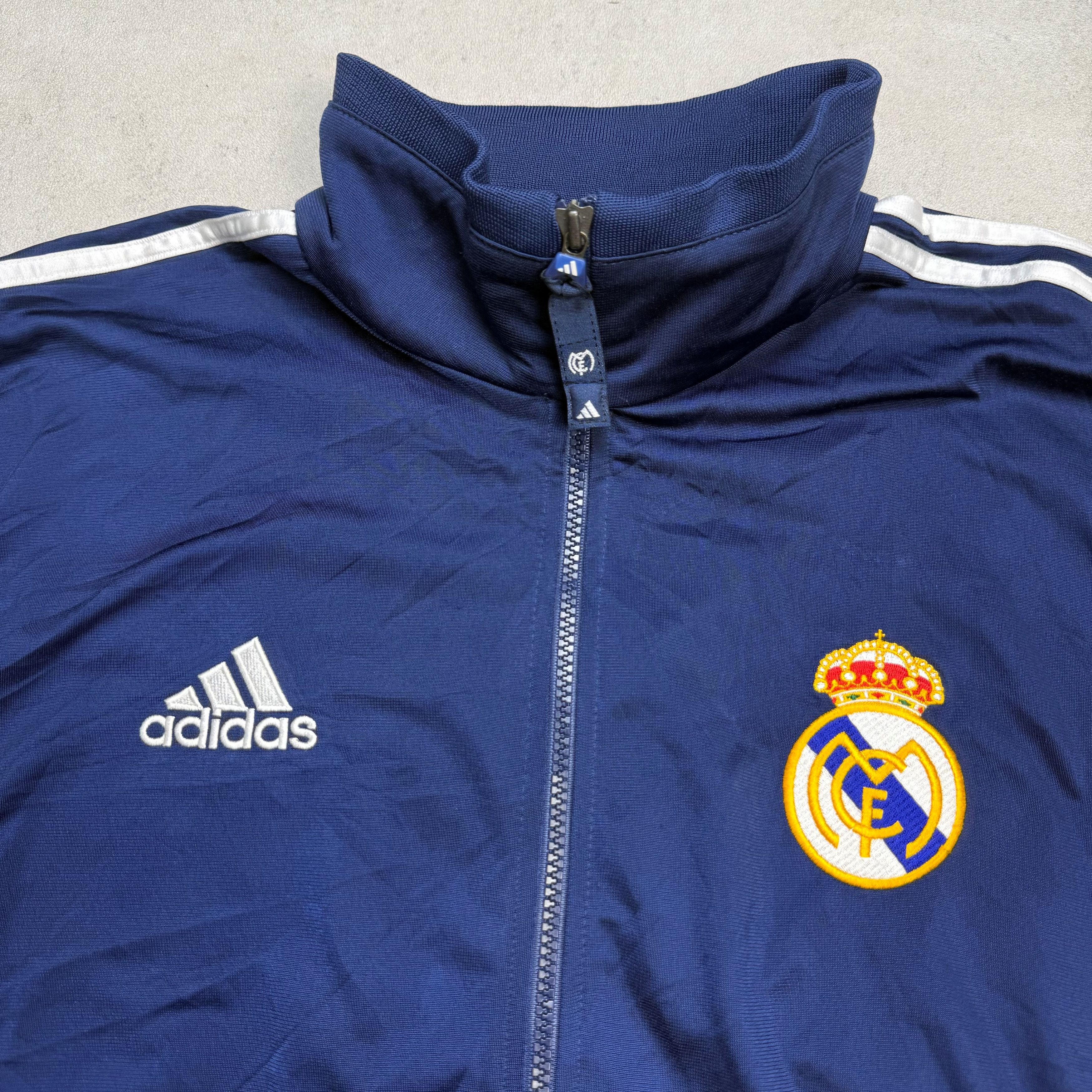Adidas 1999-00 Adidas Real Madrid Track Jacket Size US M / EU 48-50 / 2 - 2 Thumbnail