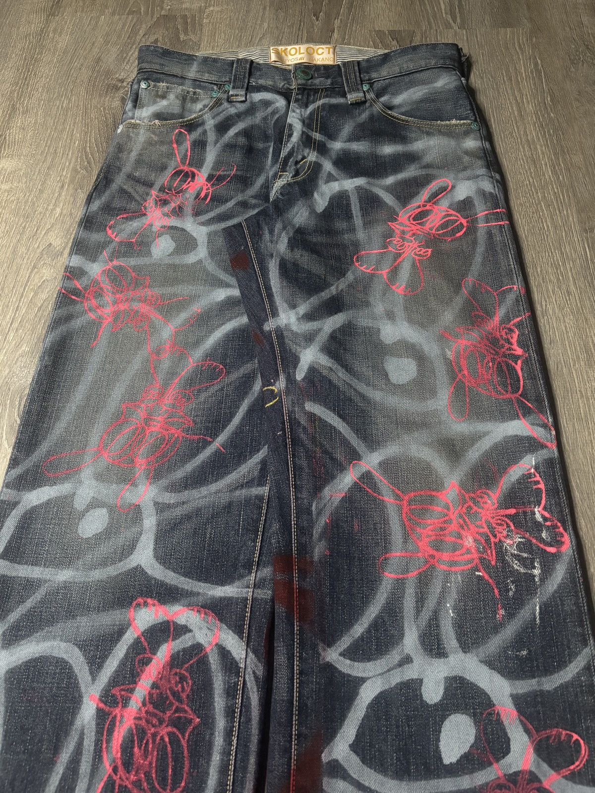 Skoloct skoloct 1/1 handpainted denim Size US 31 - 3 Thumbnail