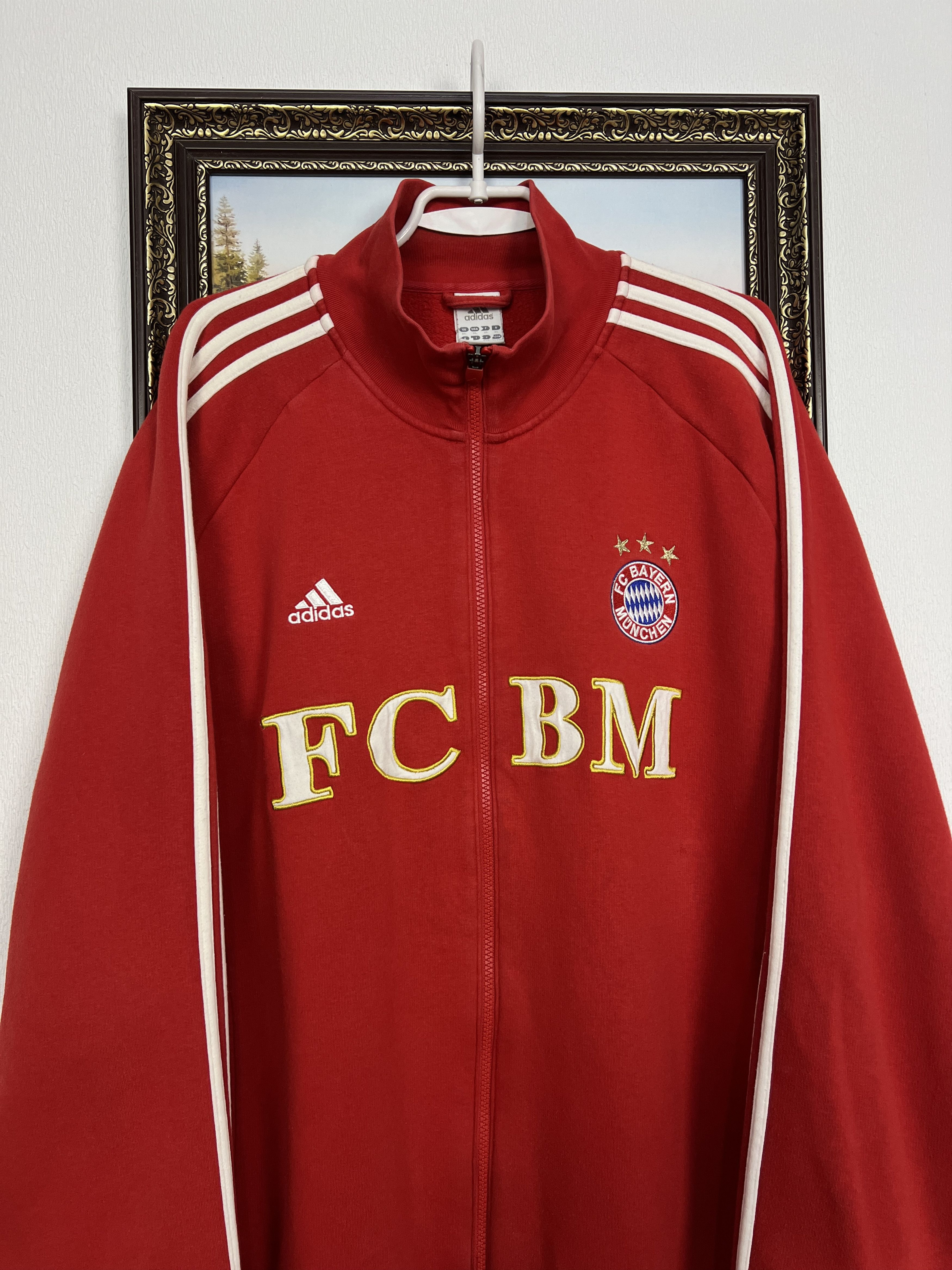 Adidas Vintage Bayern Munich Football Jacket Soccer Track Top Size US XL / EU 56 / 4 - 2 Thumbnail