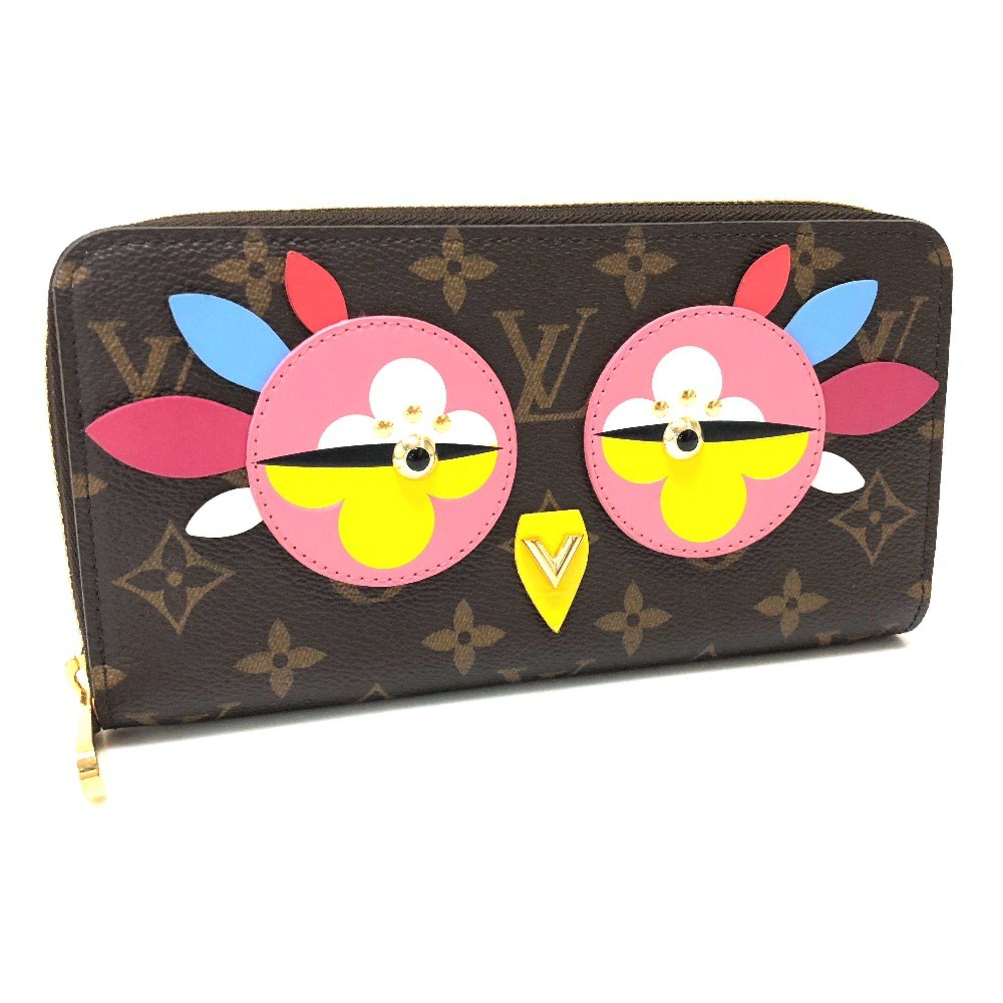 Louis Vuitton Louis Vuitton M62414 Monogram Lovely Bird Zip Around Long Wallet Long Wallet Brown Size ONE SIZE - 1 Thumbnail