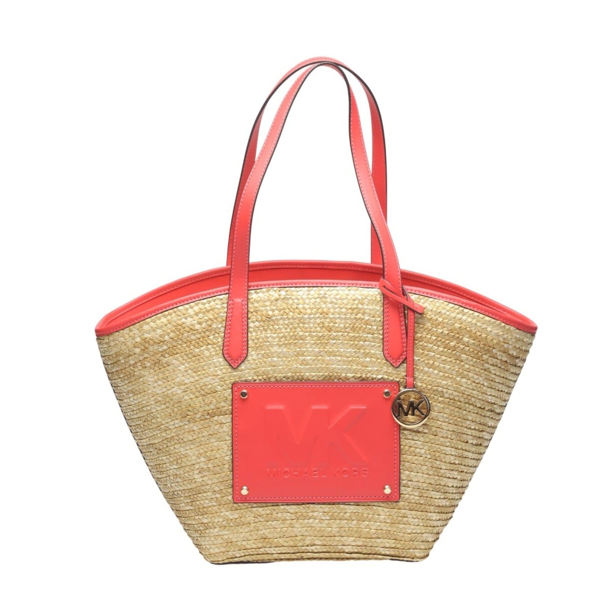 Michael Kors Michael Kors Kimber Canvas Basket Bag, Pink, 35T2G7KT71 Size ONE SIZE - 1 Thumbnail
