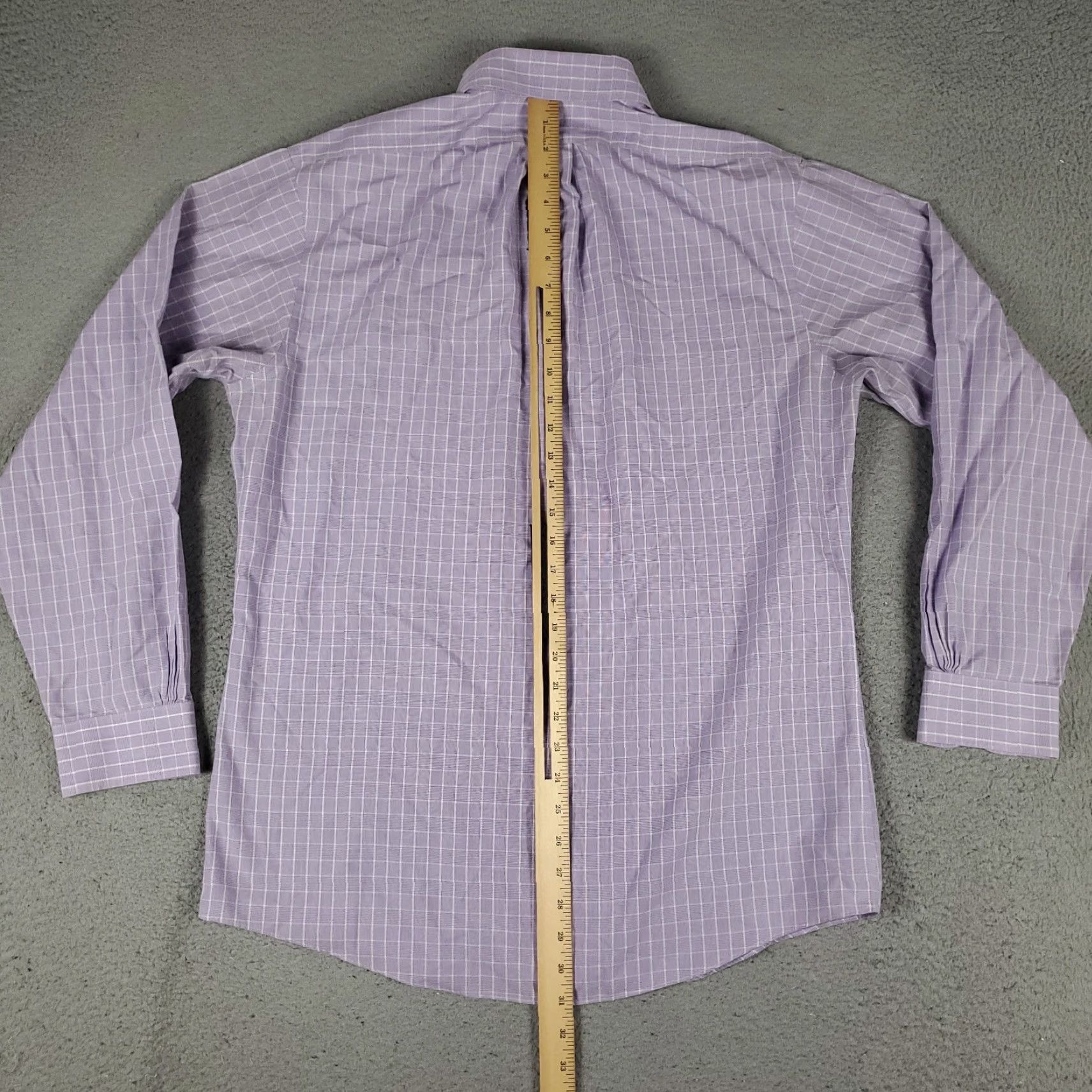 Brooks Brothers VINTAGE Brooks Brothers Dress Shirt Mens Size 16 Long Sleeve Purple Plaid Casual Business Formal Size 42R - 5 Thumbnail