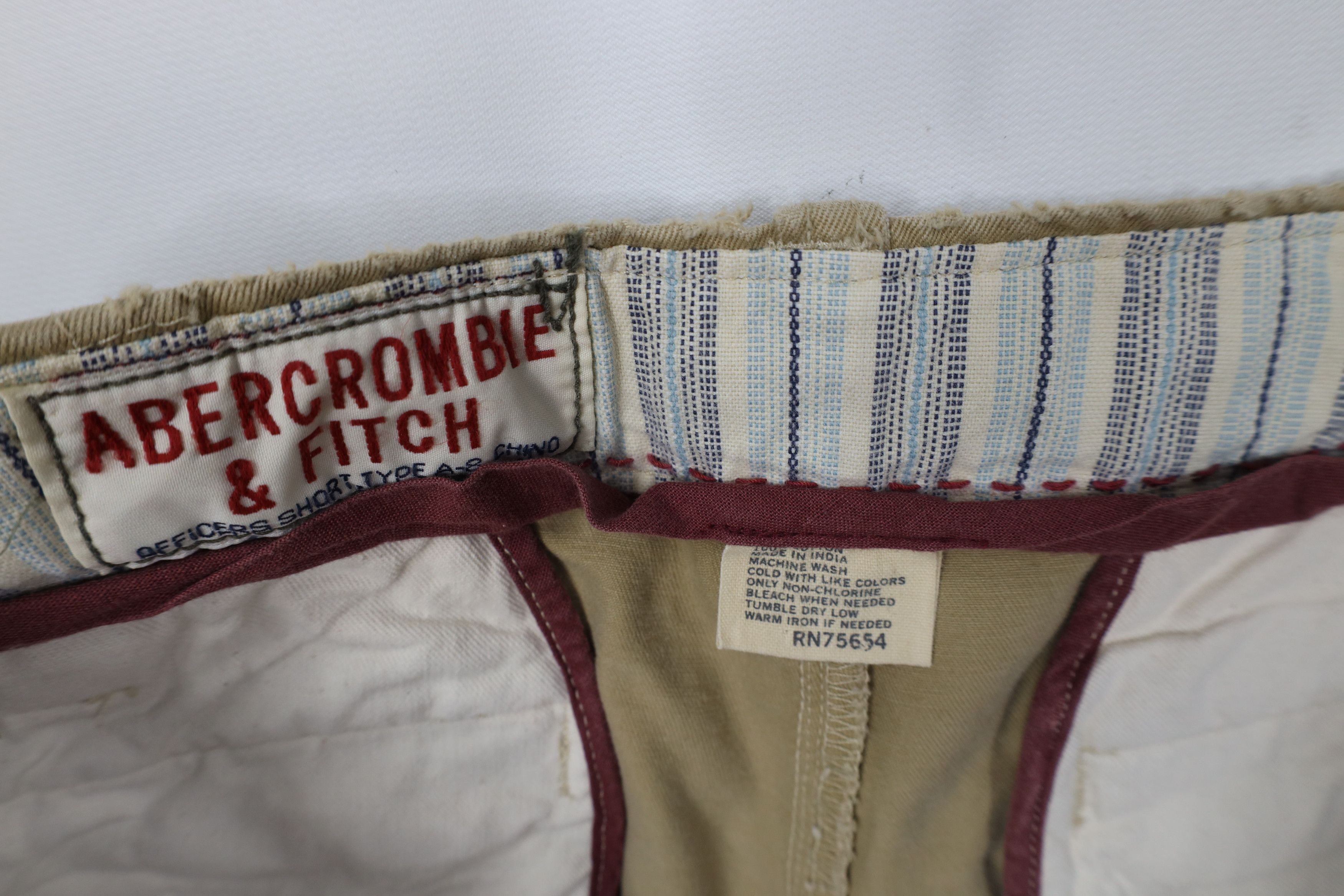 Abercrombie & Fitch Vintage 90s Y2K Abercrombie & Fitch Heavyweight Shorts Size US 32 / EU 48 - 9 Thumbnail