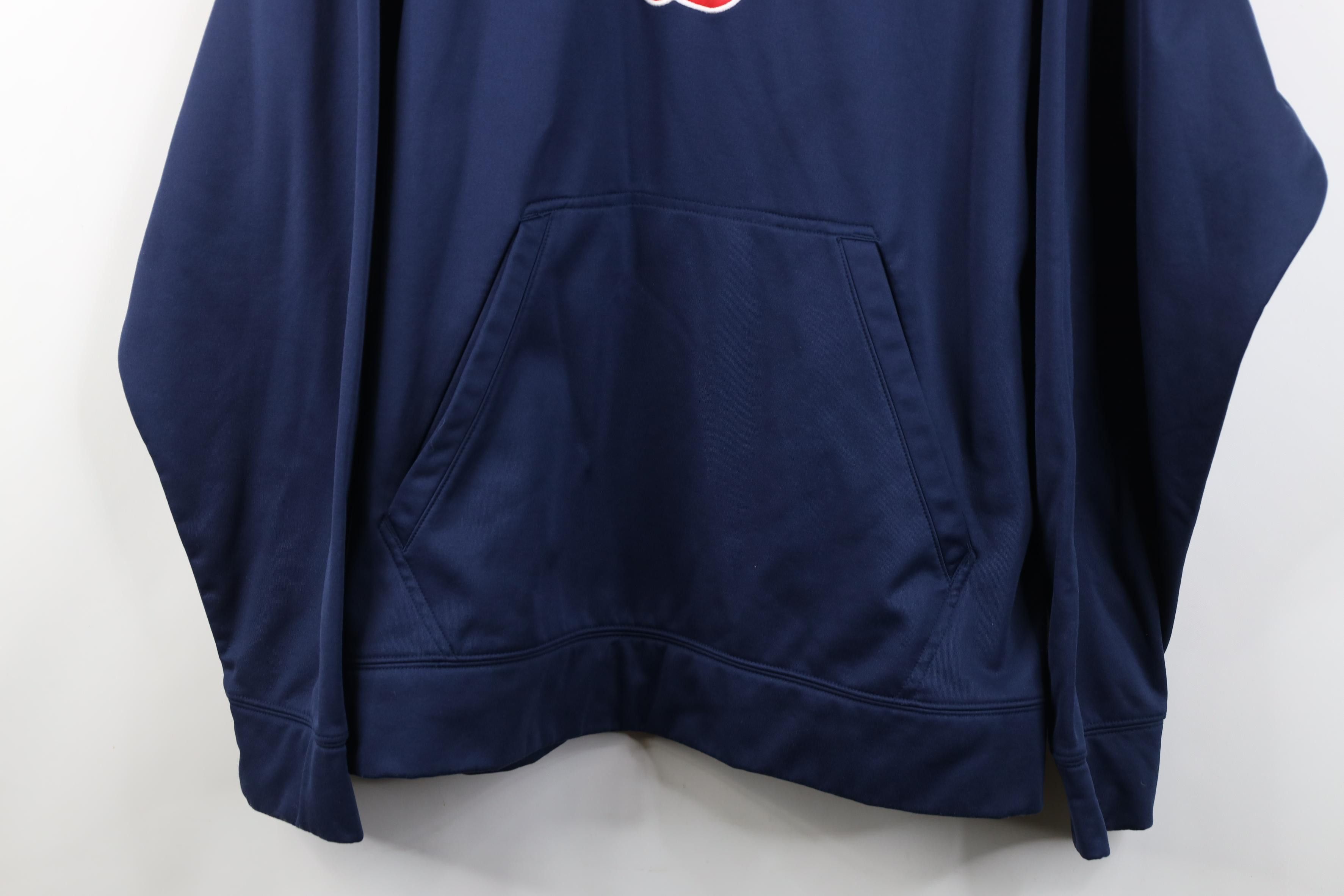 Nike Vintage Nike Swoosh Boston Red Sox Baseball Hoodie Blue Size US XXL / EU 58 / 5 - 3 Thumbnail
