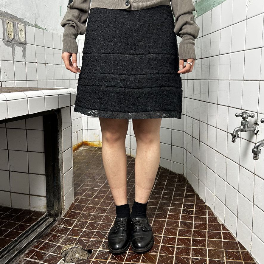 image of Junya Watanabe 2001 Wool Skirt in Black, Women's (Size 26)