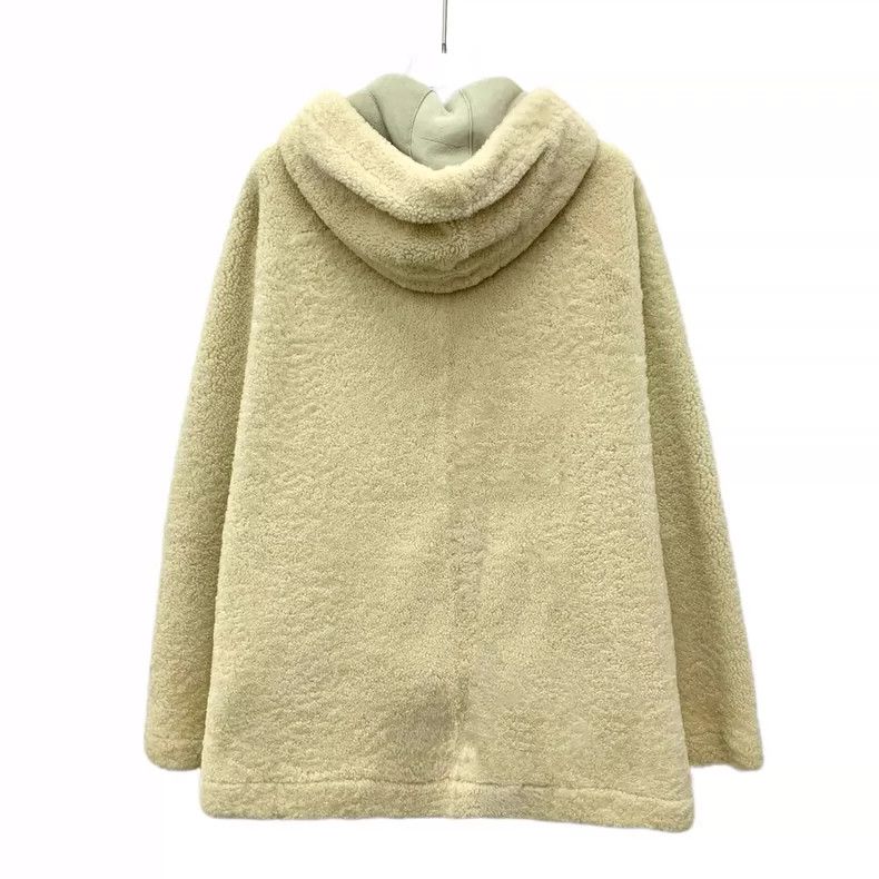Loewe Loewe Mossy wool fur hooded long sleeve zipper jacket Size XS / US 0-2 / IT 36-38 - 2 Thumbnail