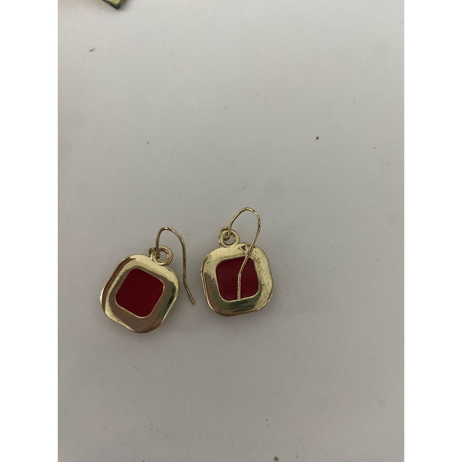 Other rounded square earrings gold tone Size ONE SIZE - 2 Thumbnail