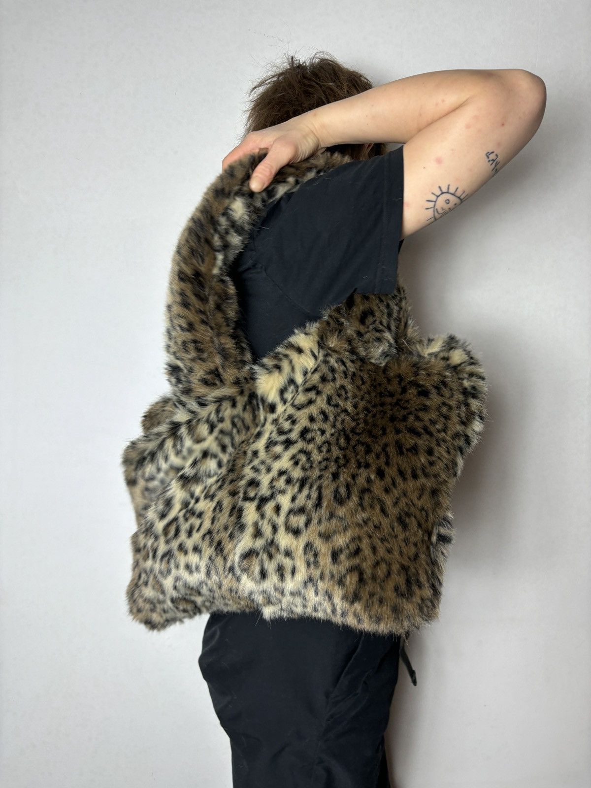 Japanese Brand × Vintage Bag hobo hand tote shoulder fluffy panther leopard Size ONE SIZE - 3 Thumbnail