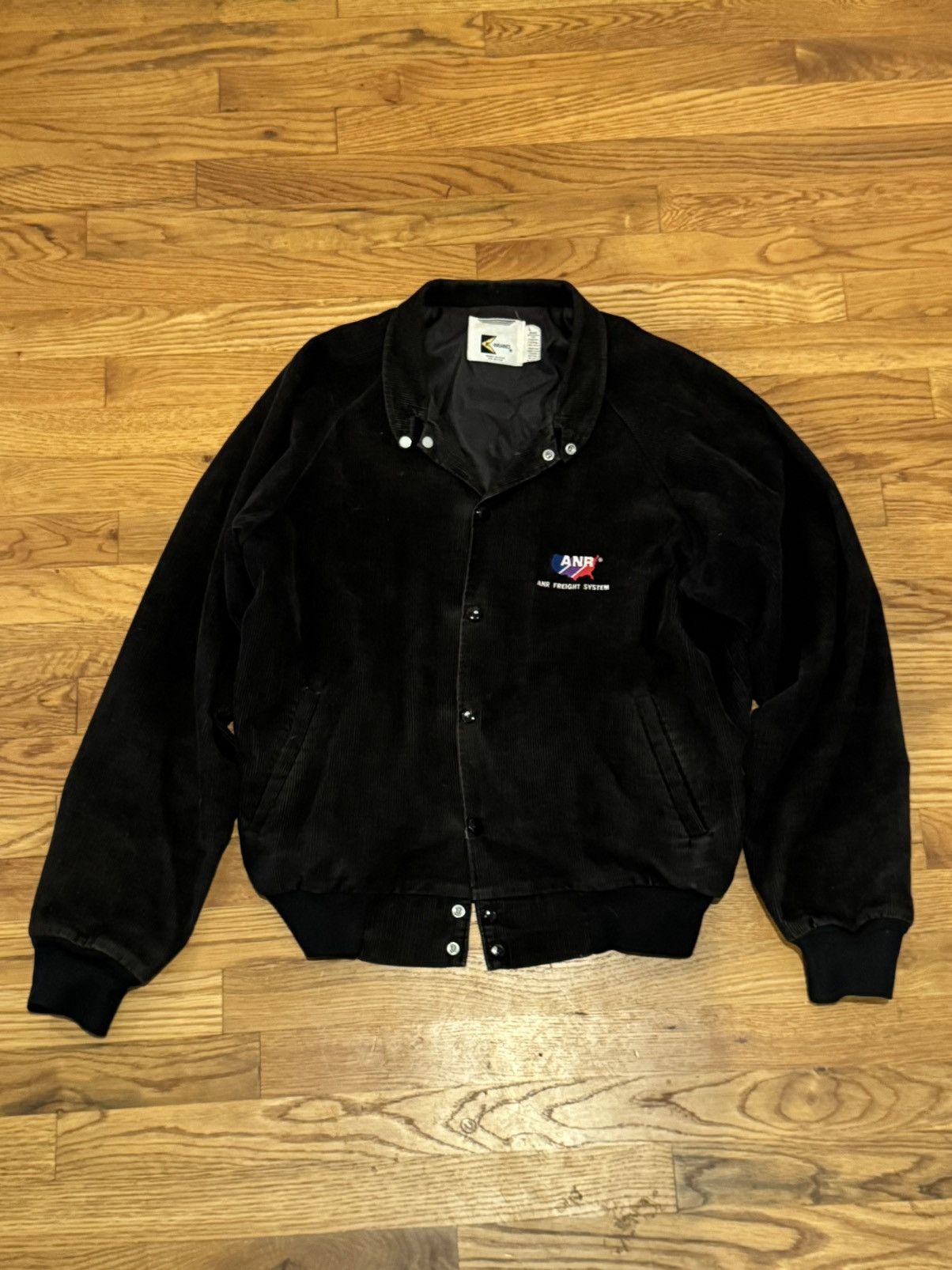 Other Vintage '70s/'80s Black Corduroy Bomber Jacket Size US L / EU 52-54 / 3 - 1 Thumbnail