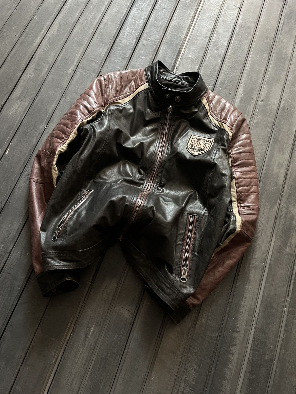 Japanese Brand VTG BALENCIAGA OPIUM CARTI STYLE CROPPED LEATHER JACKET Y2K Size US M / EU 48-50 / 2 - 2 Thumbnail