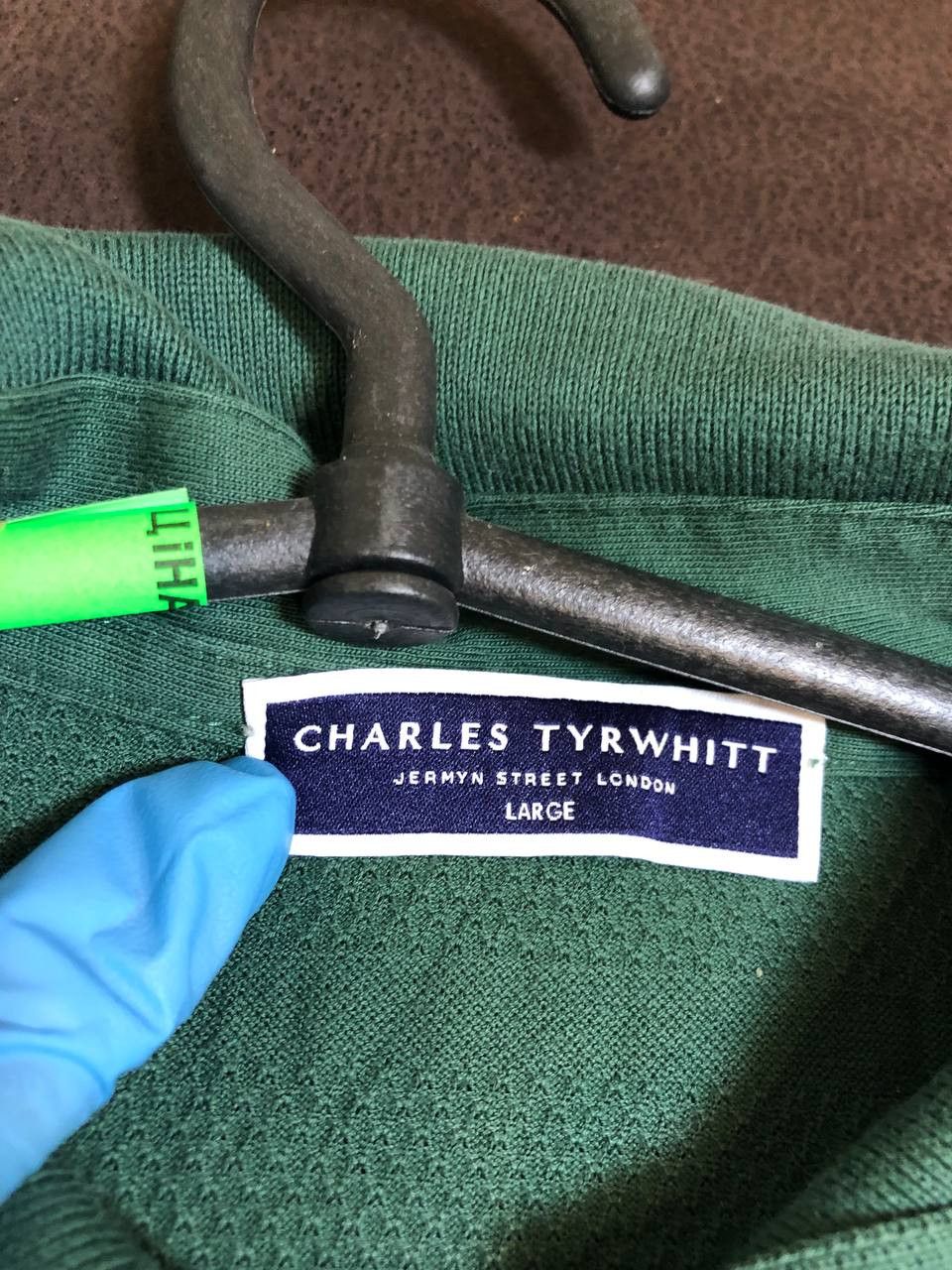 Charles Tyrwhitt Charles Tyrwhitt Mens Polo Shirt L Green Short Sleeved Size US L / EU 52-54 / 3 - 6 Thumbnail