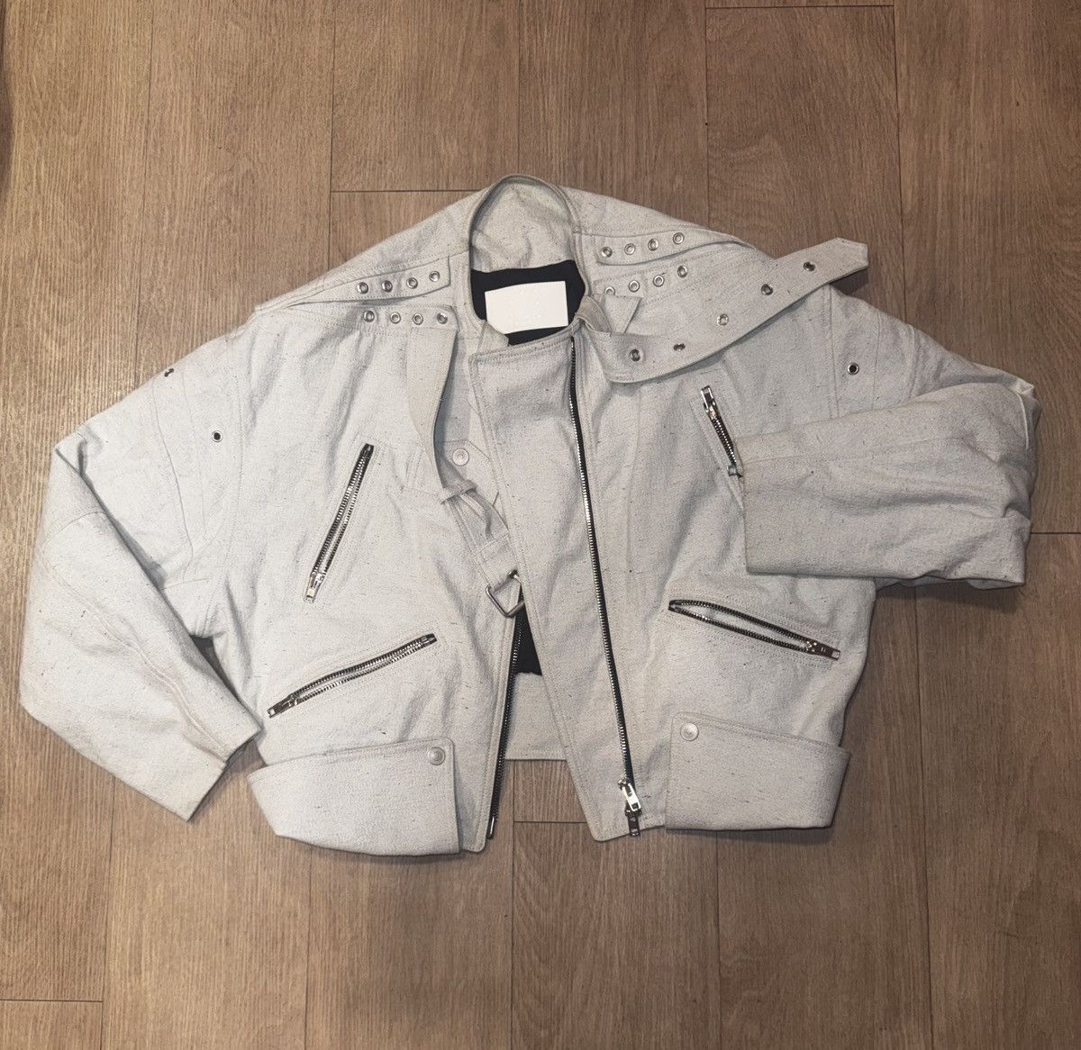 Other EZR Biker Jacket – Stone - H Lorenzo Size US L / EU 52-54 / 3 - 1 Thumbnail