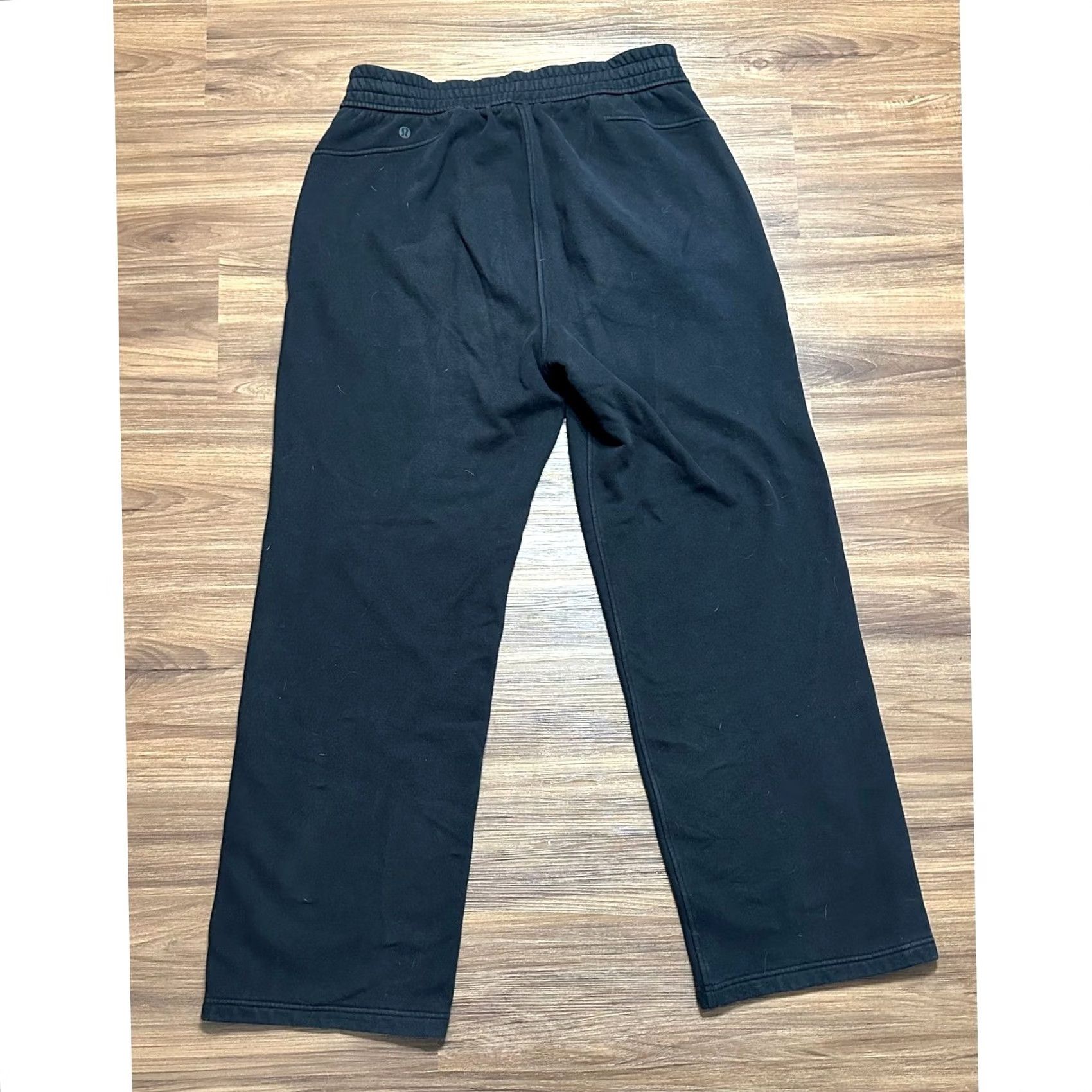Lululemon Lululemon Scuba Loungeful Sweats Pants Black Women 10 Fleece Pockets Drawstring Wide-Leg Relaxed Inseam 30" Size 30" / US 8 / IT 44 - 7 Thumbnail