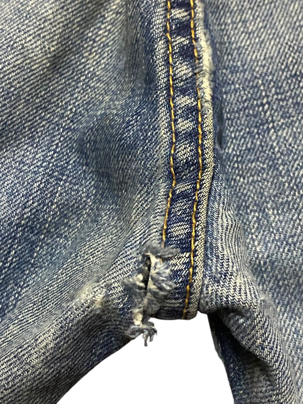 Neighborhood Vintage Japanese Brand Skull Ripped Jeans Size US 33 - 15 Thumbnail