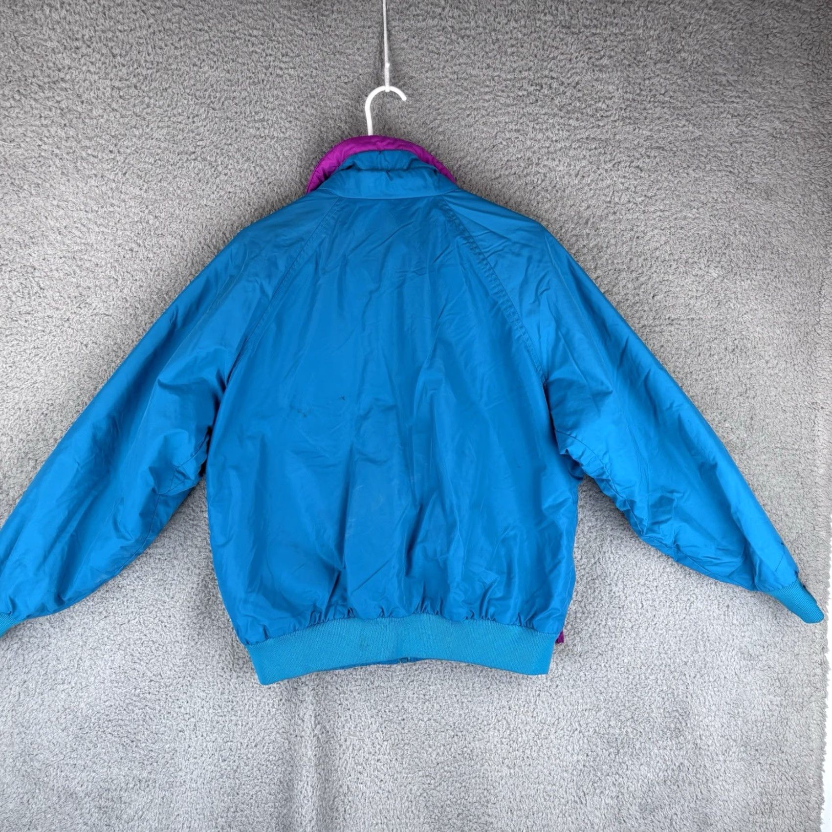 Altea VINTAGE Columbia Ski Jacket Womens L Large Teal Blue Lined Polyester Nylon Softshell 90s Bomber Coat Size L / US 10 / IT 46 - 7 Thumbnail