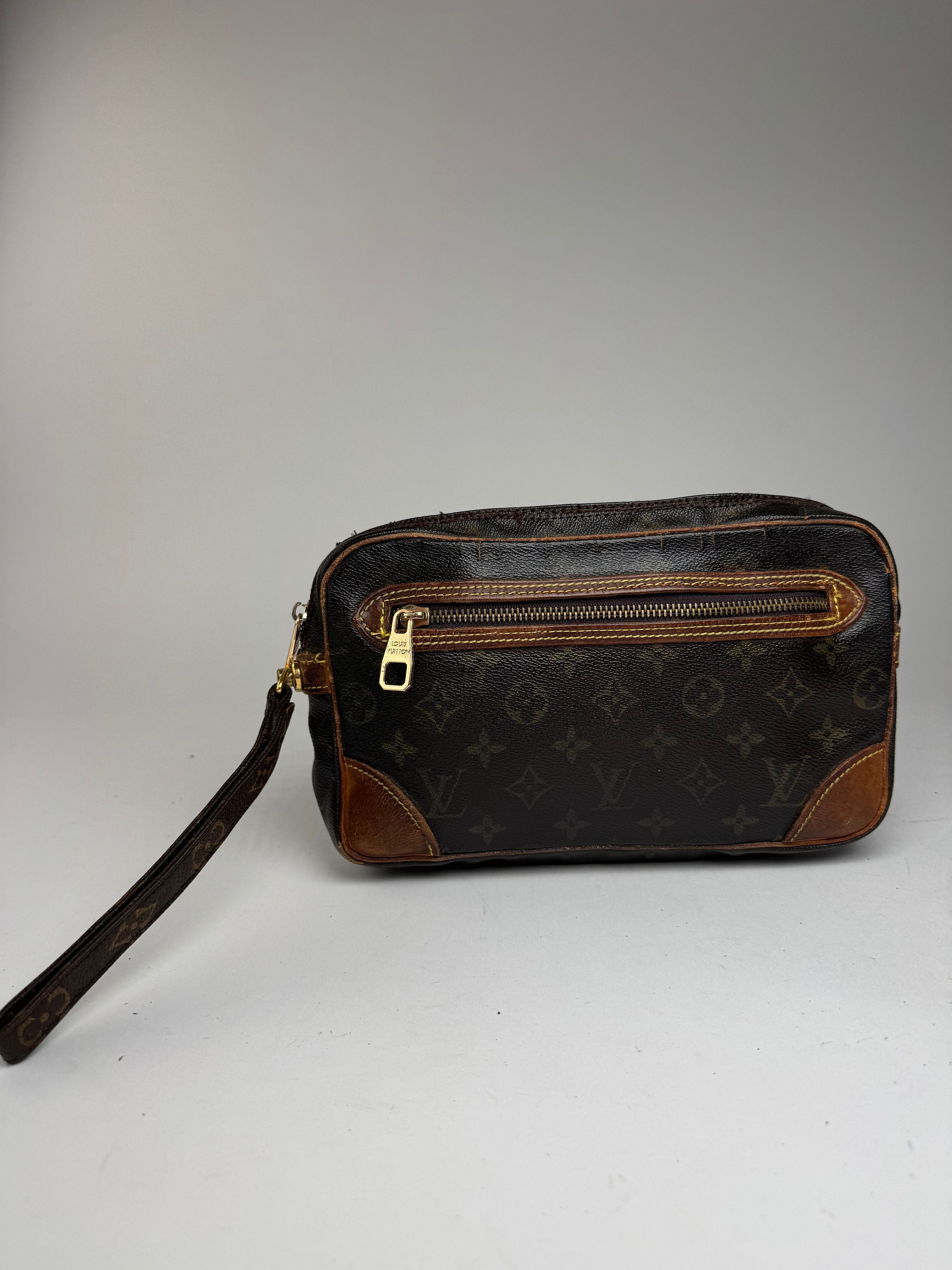 Louis Vuitton Vintage Monogram Leather Clutch brown Size ONE SIZE - 1 Thumbnail