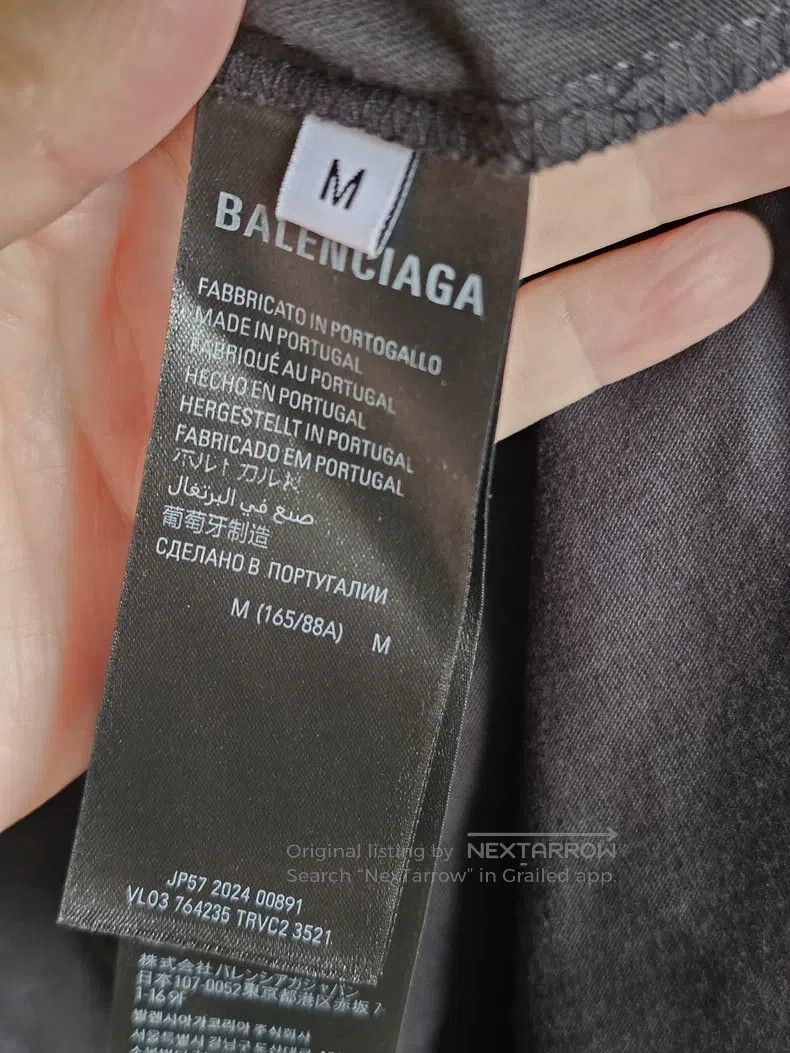 Balenciaga Balenciaga Black short-sleeve T-shirt Size US M / EU 48-50 / 2 - 5 Thumbnail