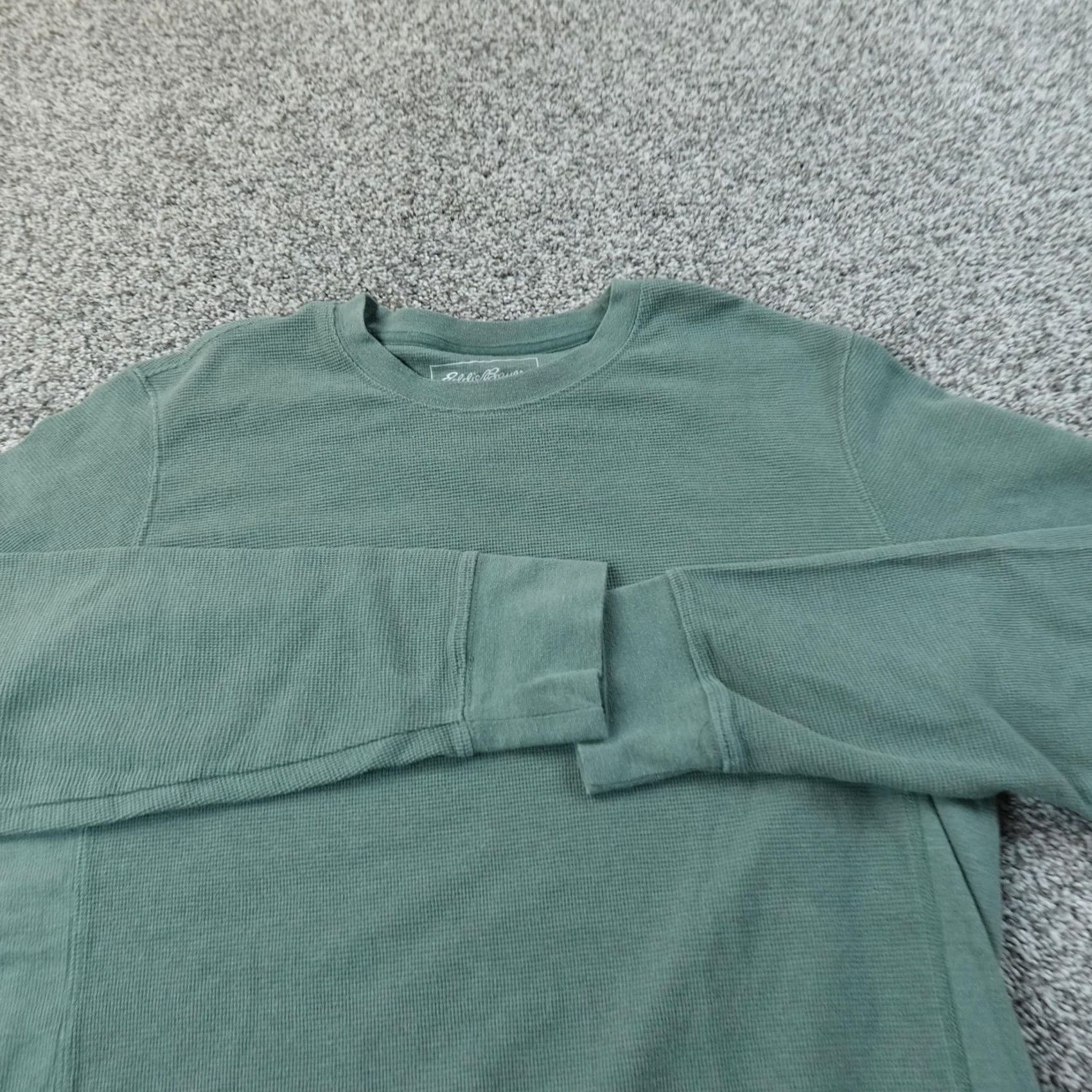 Eddie Bauer Eddie Bauer Shirt Mens M Green Waffle Knit Thermal Crewneck Long Sleeve Outdoor Size US M / EU 48-50 / 2 - 3 Thumbnail