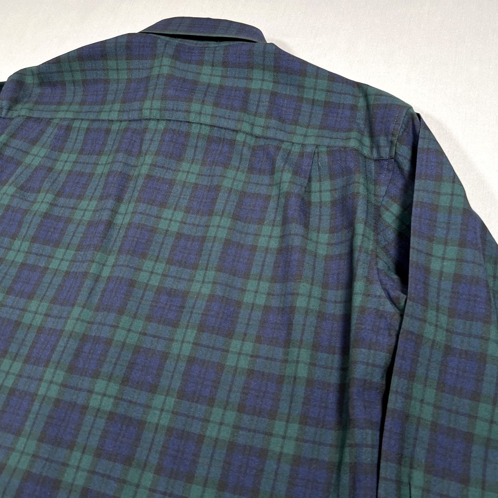 Pendleton Pendleton Men's Medium Black Watch Tartan Plaid Button Down Wool Shirt Size US M / EU 48-50 / 2 - 7 Thumbnail