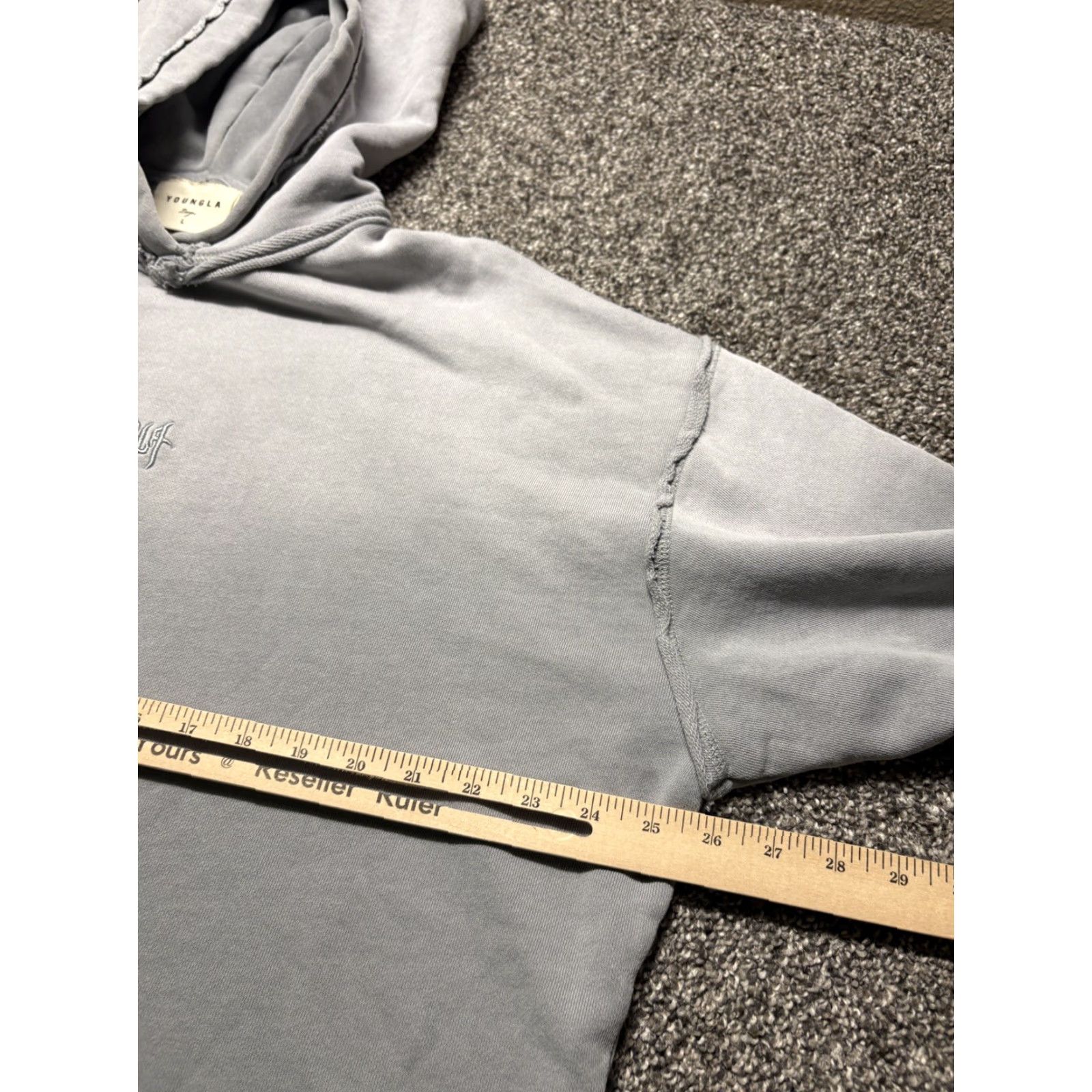 YoungLA YoungLA Hoodie Adult Large 3142 Gray Size US L / EU 52-54 / 3 - 6 Thumbnail