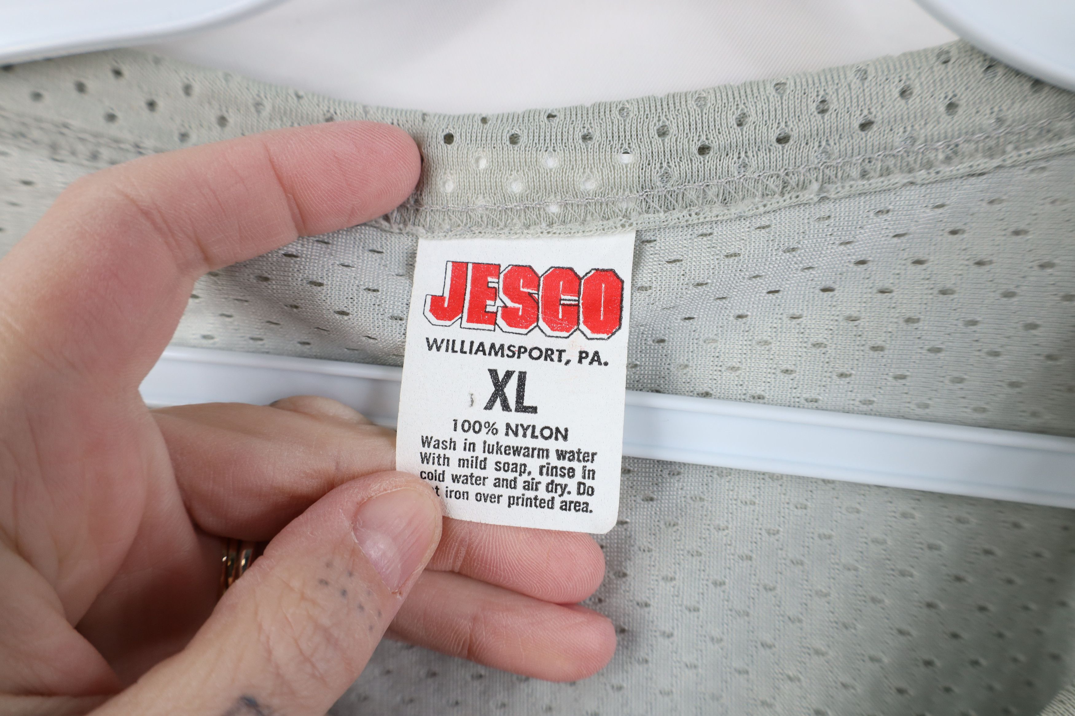 Vintage Vintage 90s Bedford Football Jersey Mesh Silver Gray USA Size US XL / EU 56 / 4 - 8 Thumbnail