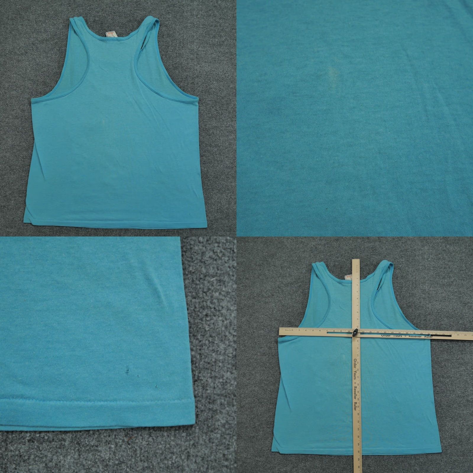 Vintage VINTAGE Looney Tunes Tank Top Shirt Adult Large Blue Wile E Coyote 1989 80s Logo Size US L / EU 52-54 / 3 - 9 Thumbnail