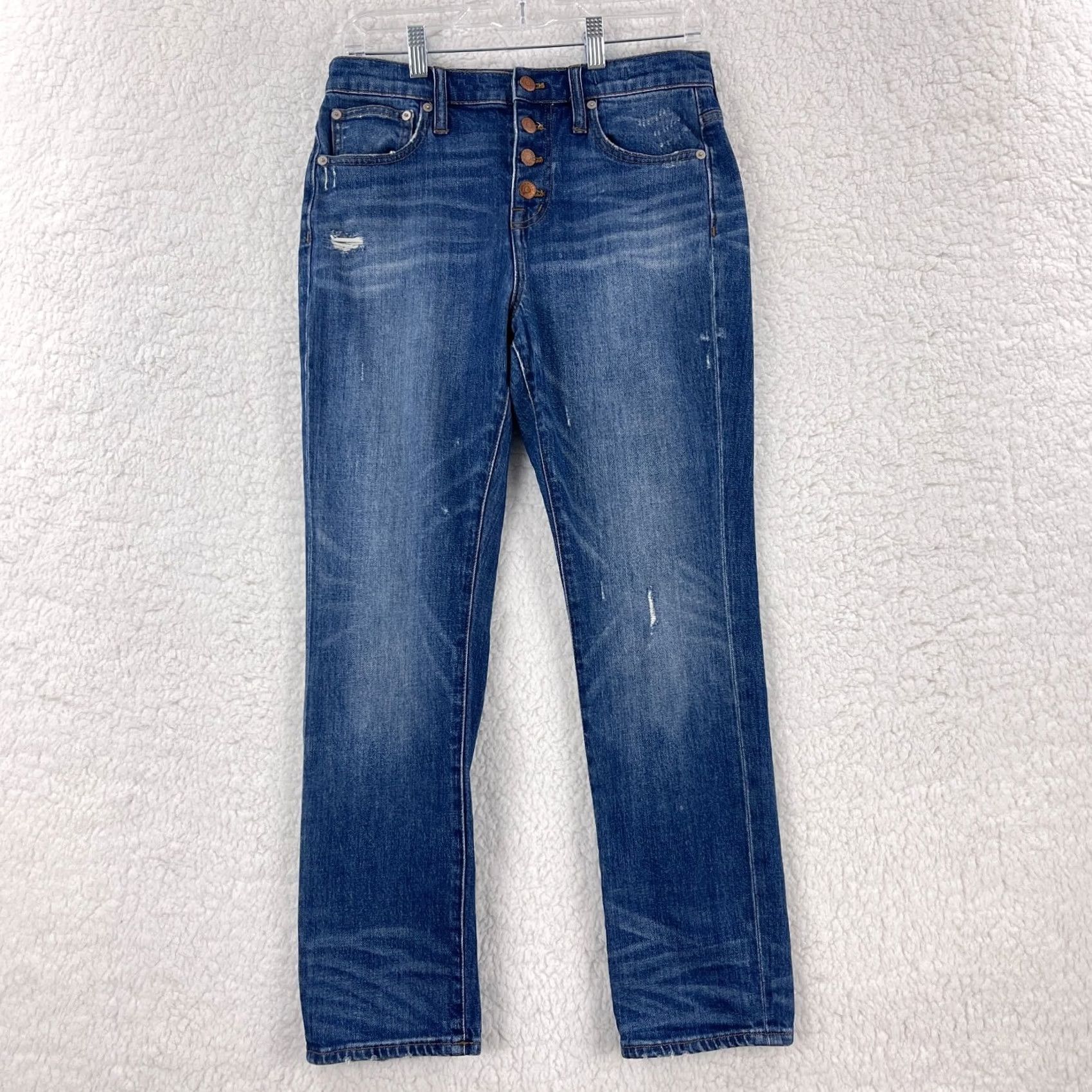 Madewell Madewell High Rise Slim Boy Jeans Womens Size 26 Blue Denim 5 Pocket Stretch Jeans Size 26" / US 2 / IT 38 - 2 Thumbnail