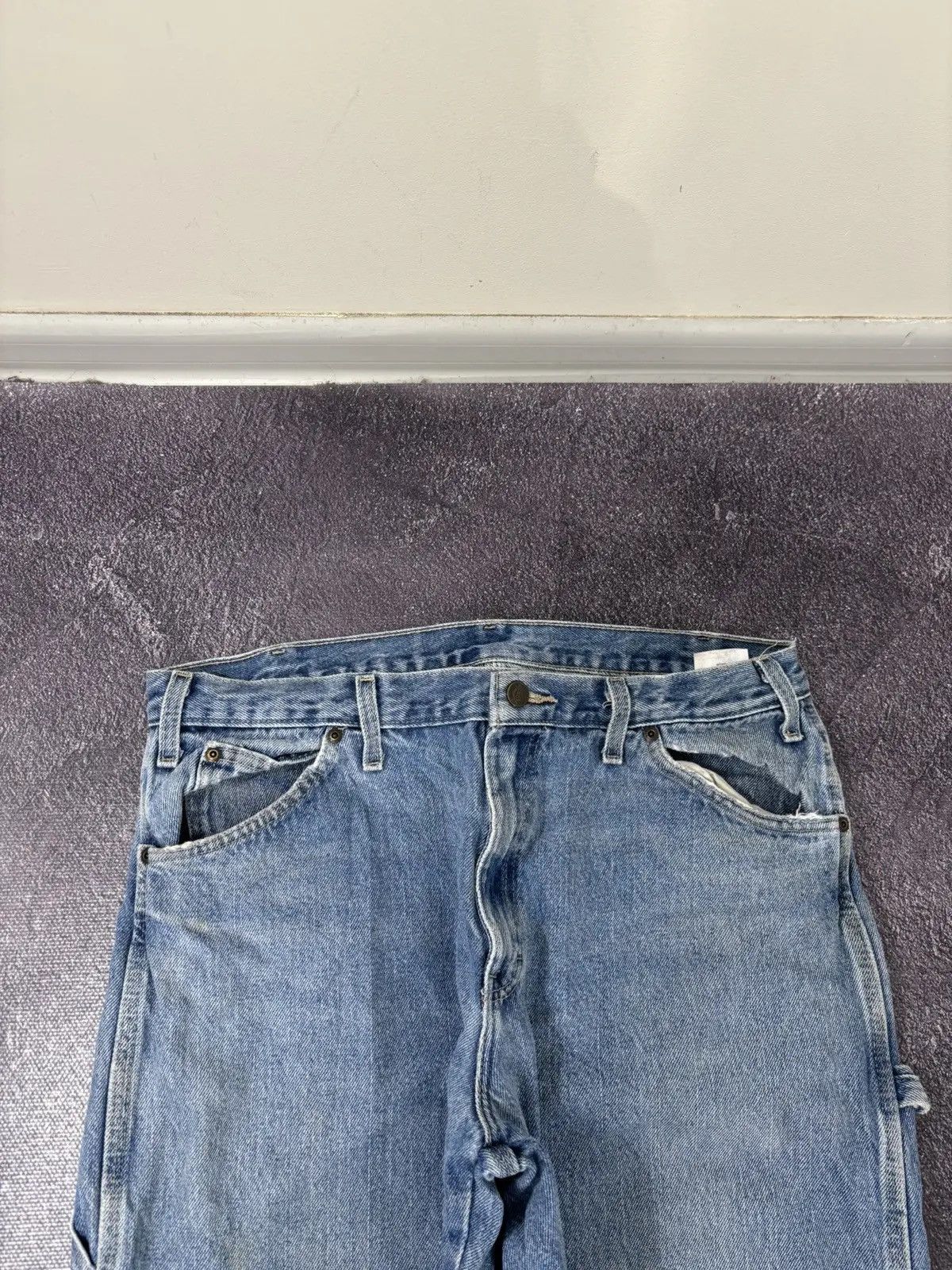 Dickies × Vintage Vintage Dickies Y2K Relaxed Fit Hype Light Blue Denim Jeans Size US 34 / EU 50 - 10 Thumbnail