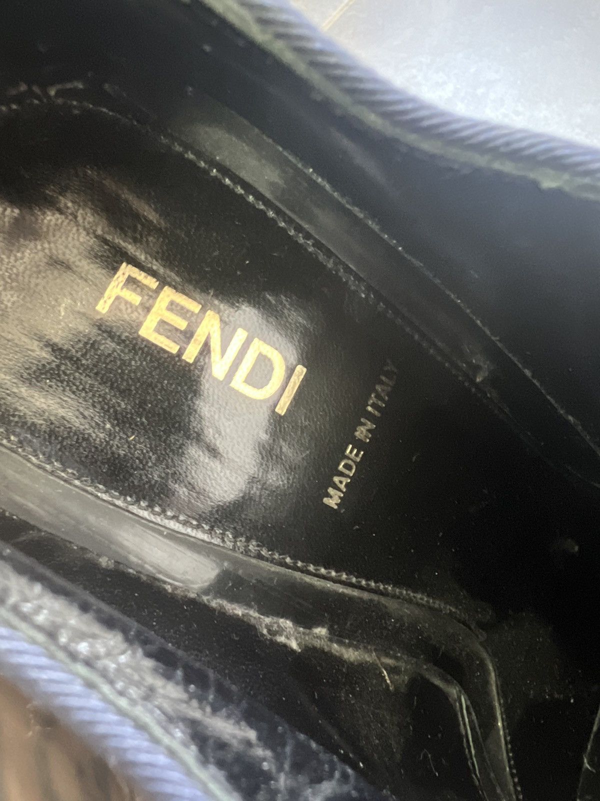 Fendi × Vintage 90s FENDI Heel wool y2k archive coquette grunge Size US 9.5 / IT 39.5 - 7 Thumbnail