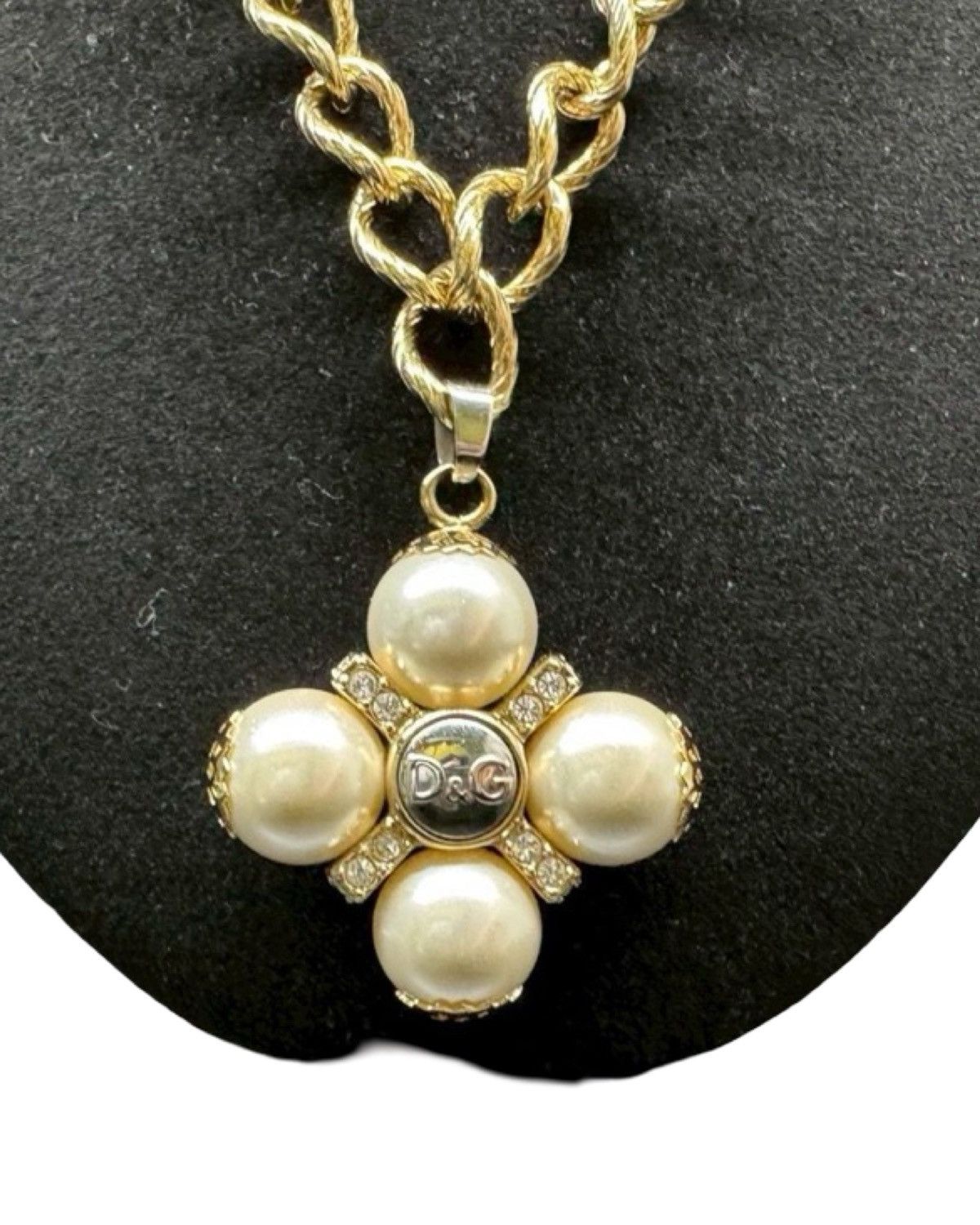 Dolce & Gabbana Pearl Chain Necklace Size ONE SIZE - 4 Thumbnail