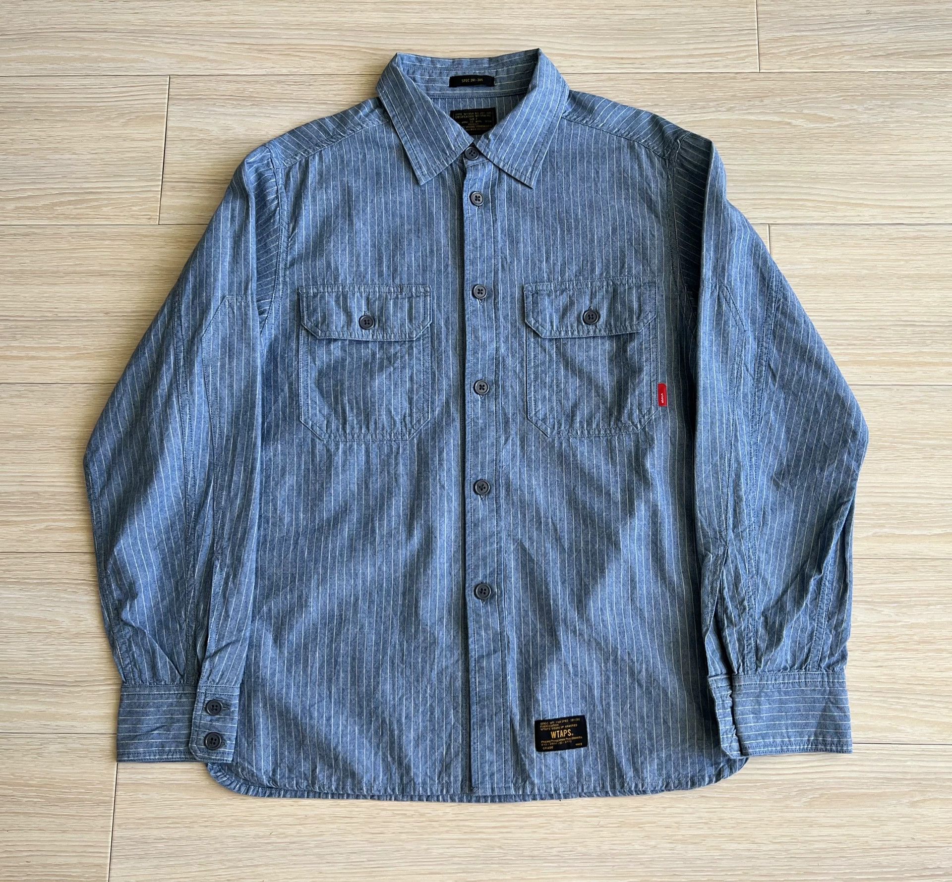 Wtaps wtaps striped button-up shirt with pockets Size US M / EU 48-50 / 2 - 1 Thumbnail