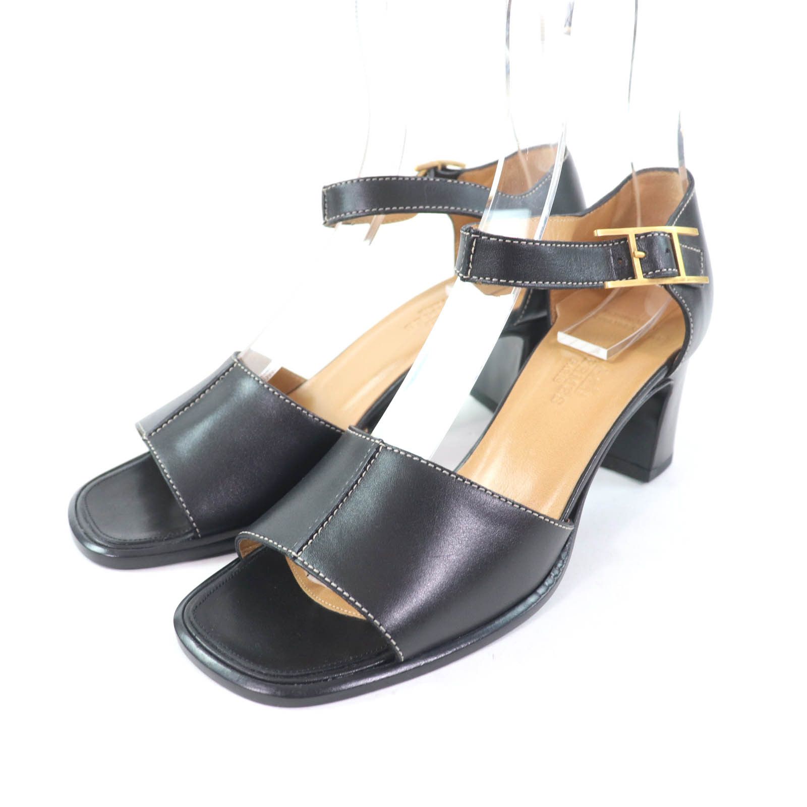 Hermes Hermes Hermes Ankle strap API Metal Leather Sandals Leather Shoes Size ONE SIZE - 1 Thumbnail