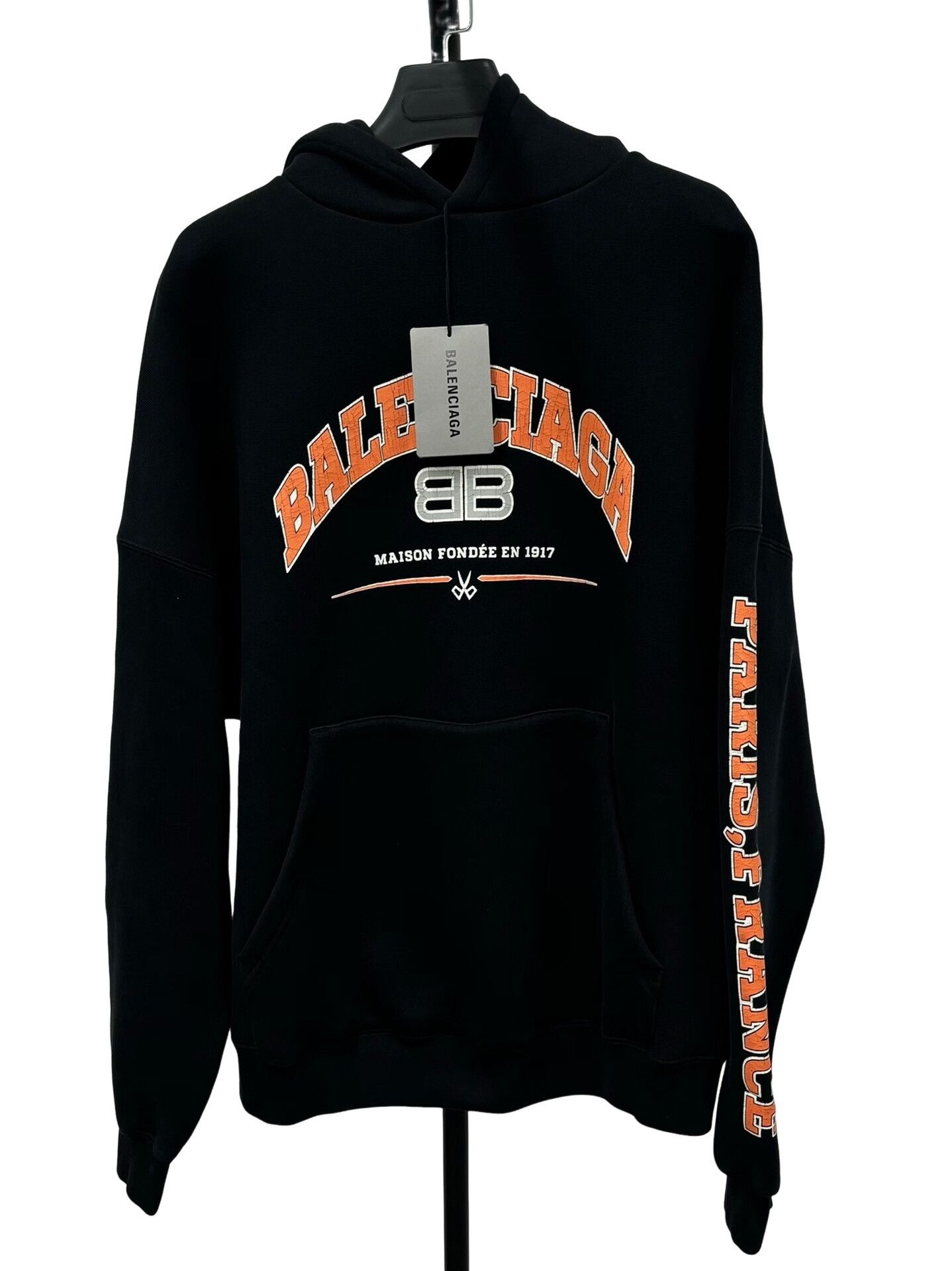 Balenciaga Balenciaga Maison Fondee Arc Logo Hoodie L Size US L / EU 52-54 / 3 - 1 Thumbnail