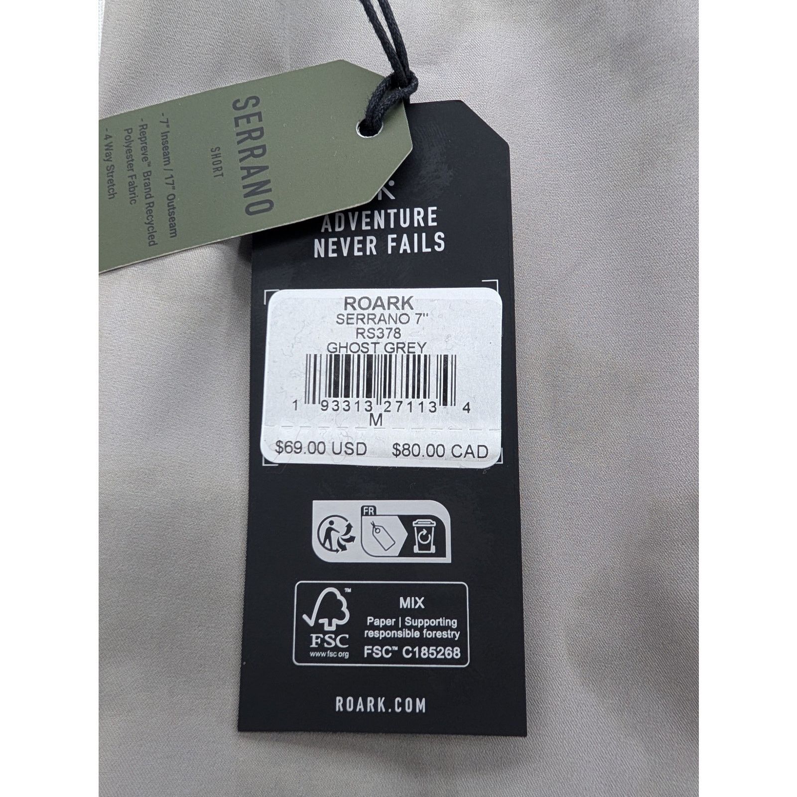Roark NWT Roark Men's Serrano 7" Active Stretch Shorts Size US 32 / EU 48 - 6 Thumbnail