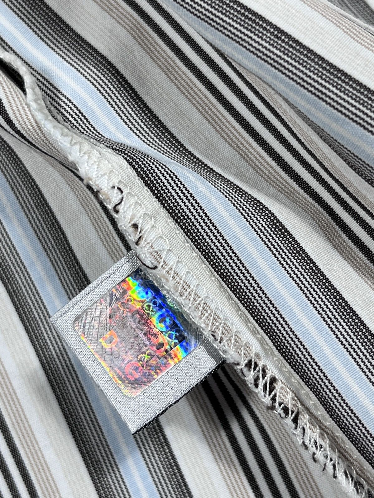 Dolce & Gabbana Vintage Dolce & Gabbana y2k Striped Italy Shirt Button Ups Size US M / EU 48-50 / 2 - 14 Thumbnail