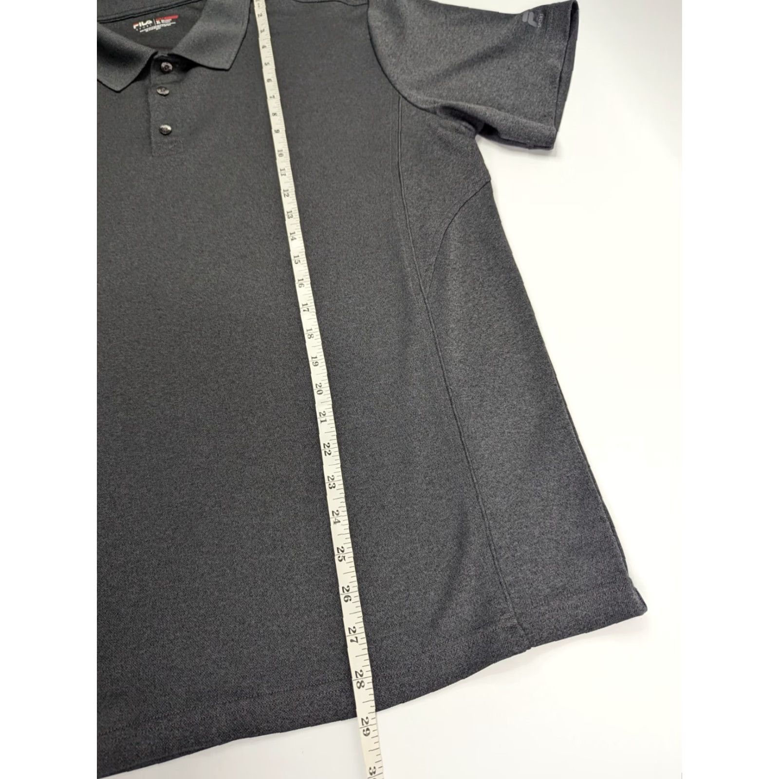 Fila FILA Sport Golf Polo Shirt Men’s XL Short Sleeve Athletic Fit Dark Gray Shirt Regular Man Size US XL / EU 56 / 4 - 4 Thumbnail